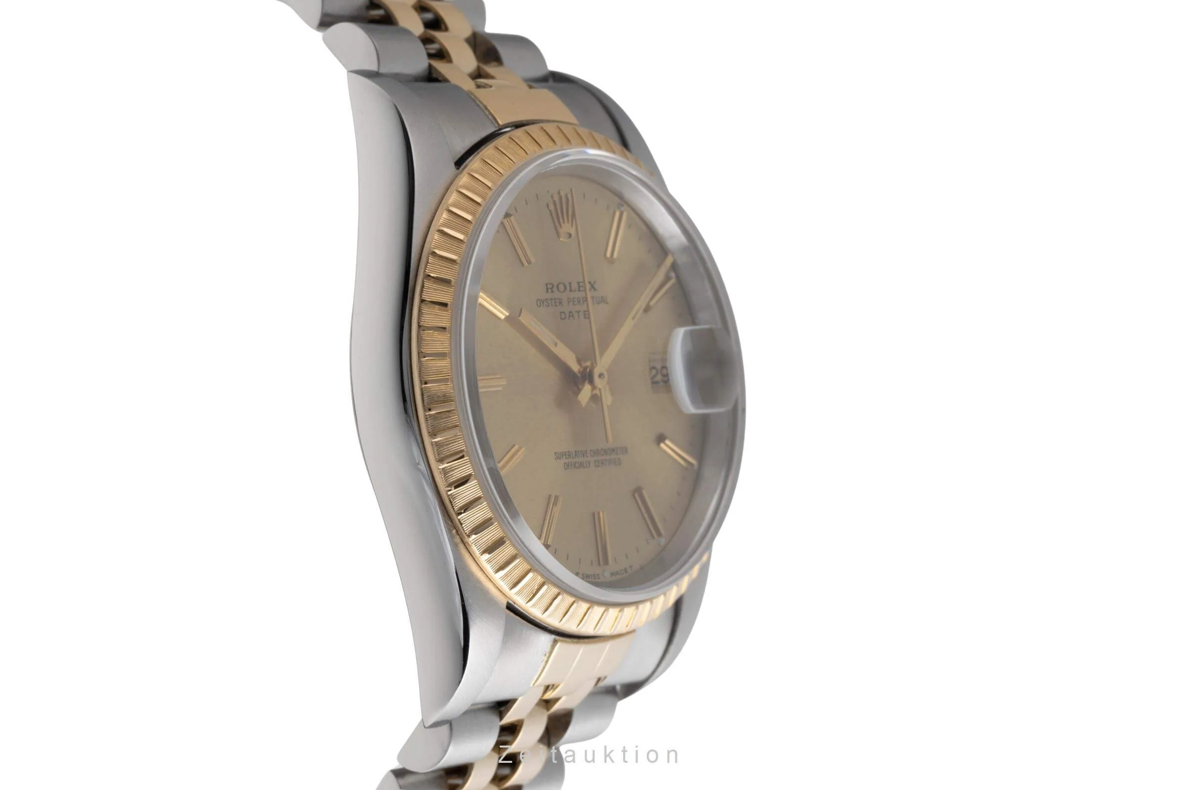 Rolex Date steel / gold automatic men's watch 15223  [2501907] - Image 8