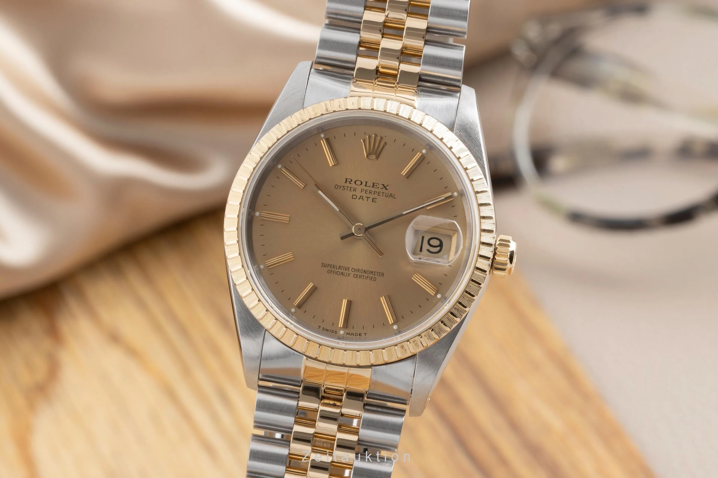 Rolex Date steel / gold automatic men's watch 15223  [2502712] - Image 2