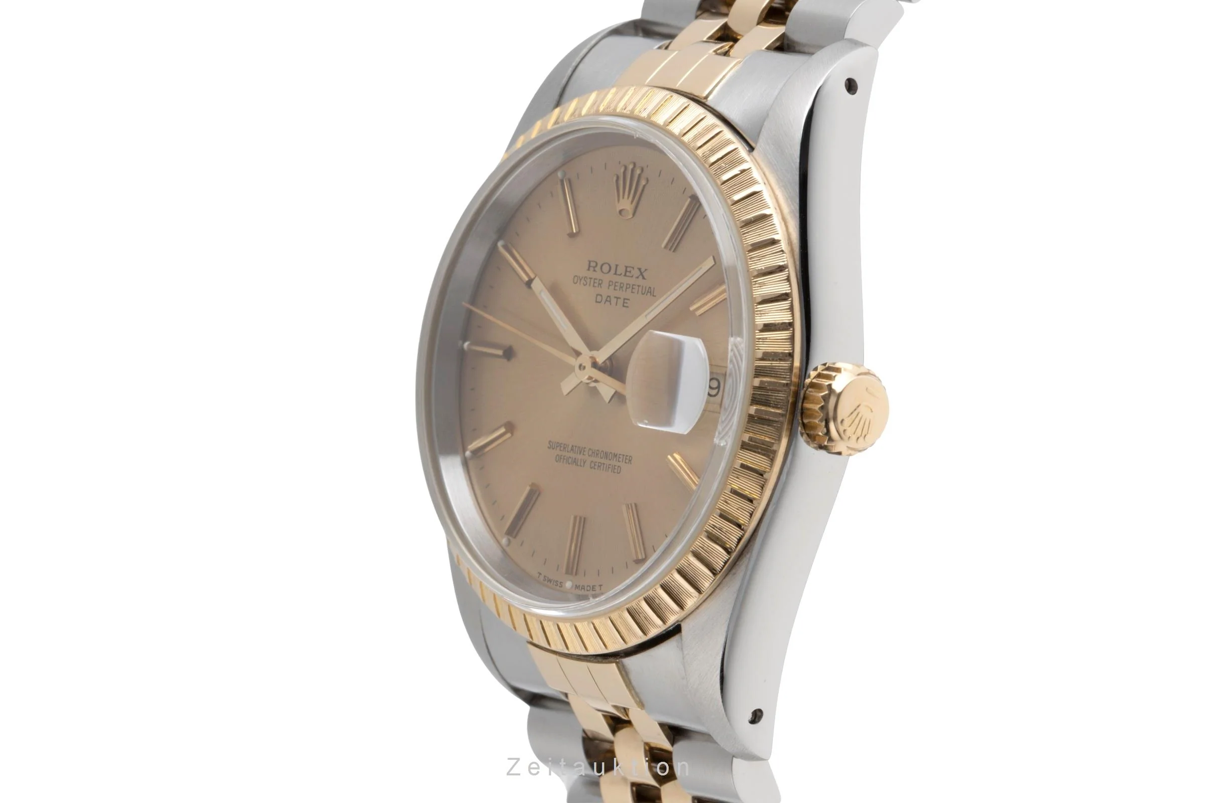 Rolex Date steel / gold automatic men's watch 15223  [2502712] - Image 7