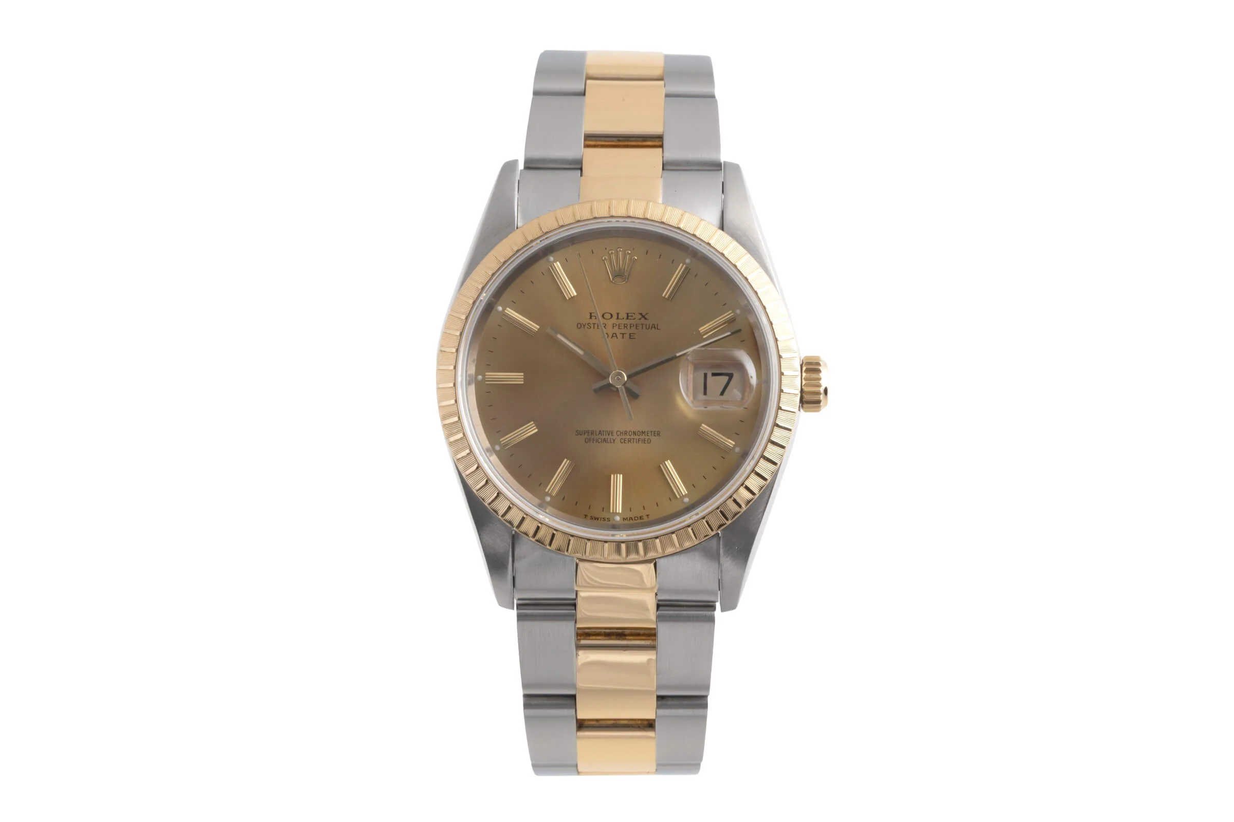 Rolex Date steel / gold automatic men's watch 15233  [2501776] - Image 5