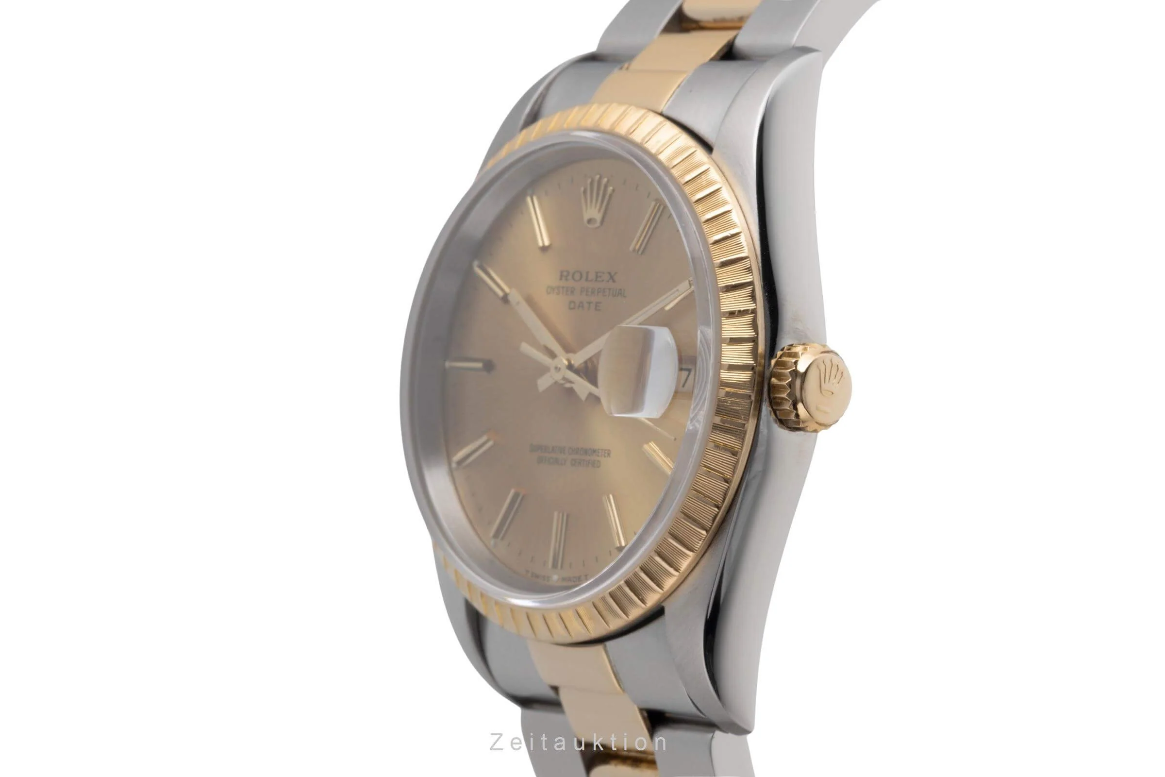 Rolex Date steel / gold automatic men's watch 15233  [2501776] - Image 7