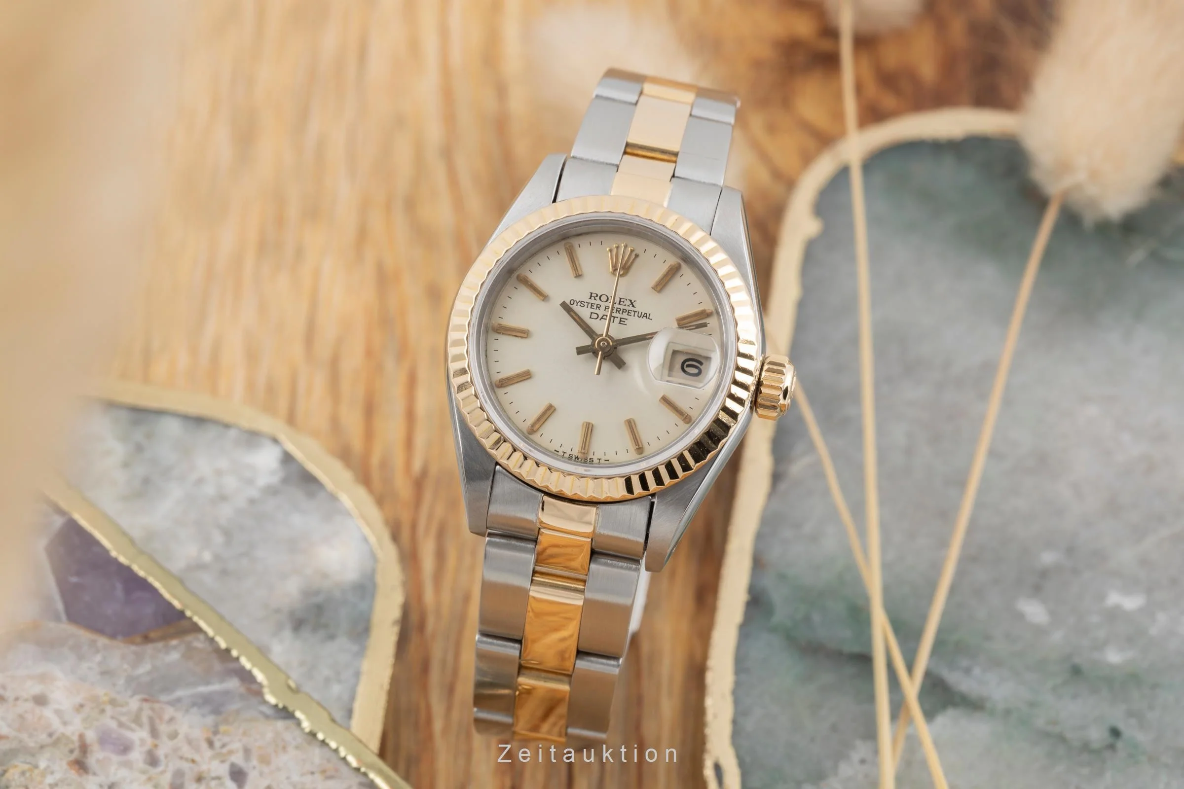 Rolex Date steel / gold automatic women's watch 69173 Vintage  [2504955] - Image 4