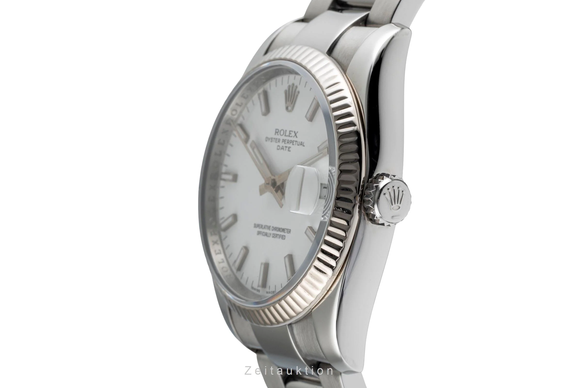 Rolex Date steel / white gold automatic men's watch 115234  [2501684] - Image 7
