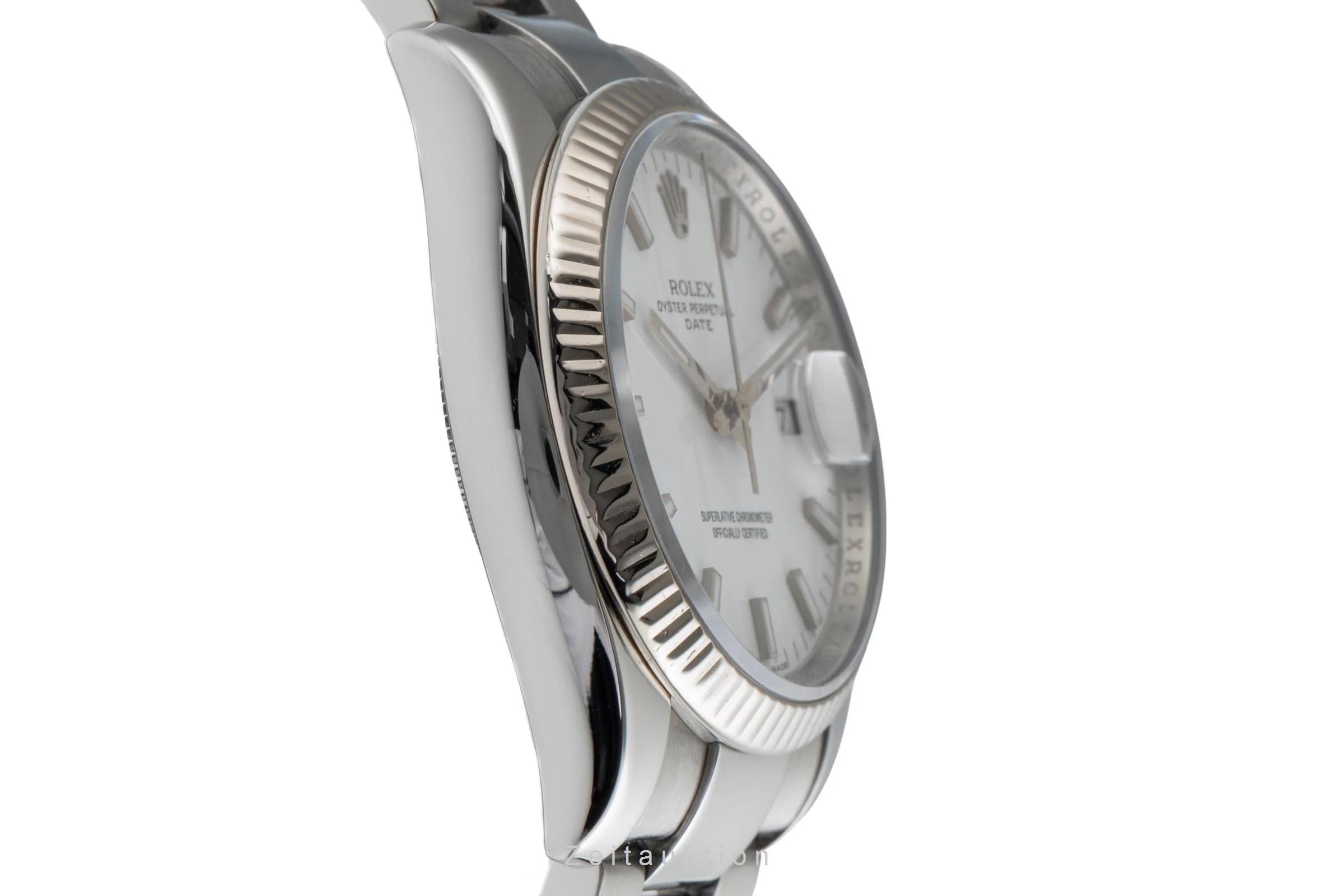 Rolex Date steel / white gold automatic men's watch 115234  [2501684] - Image 8