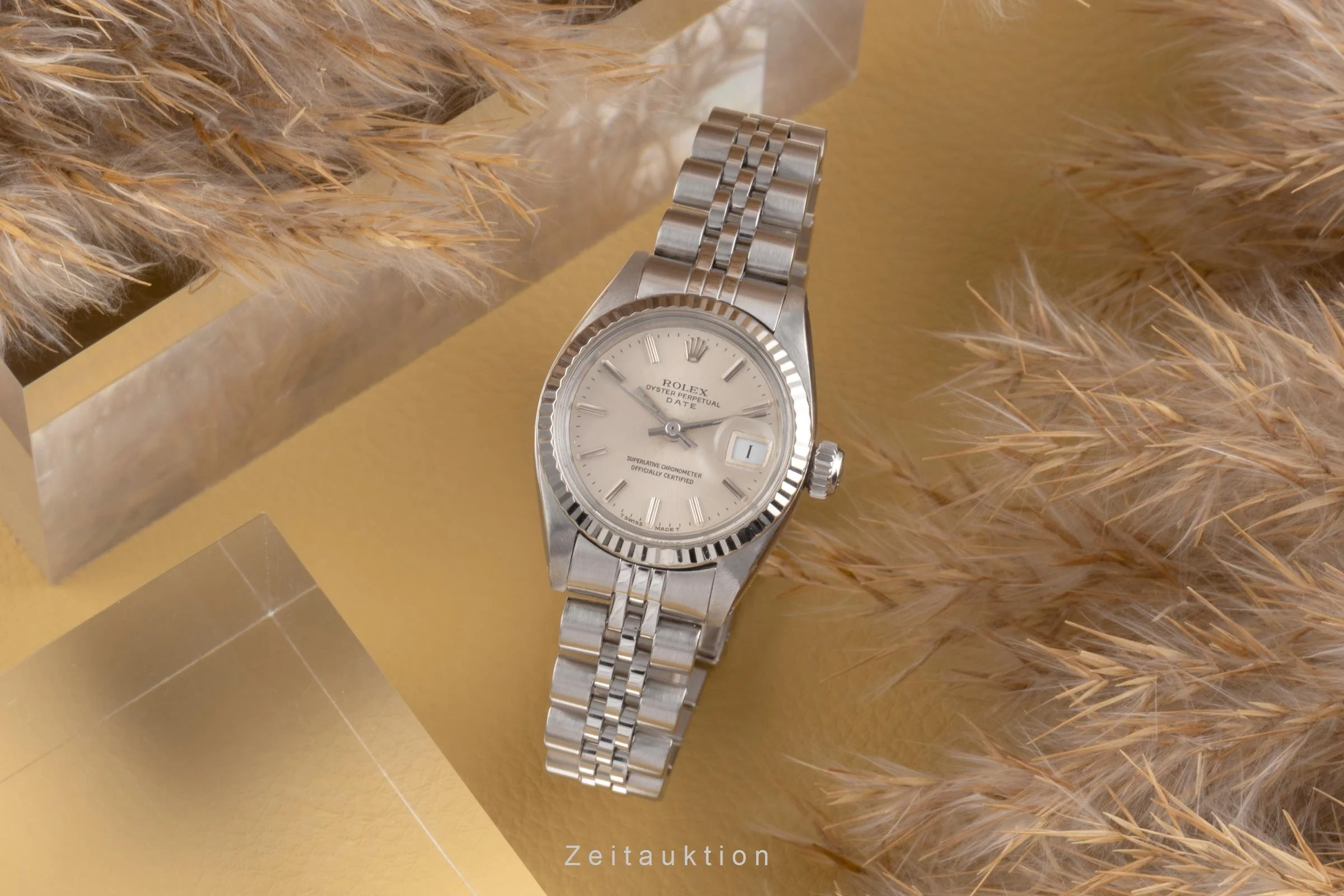 Rolex Date steel / white gold automatic women's watch 6917 Vintage  [2504195] - Image 4