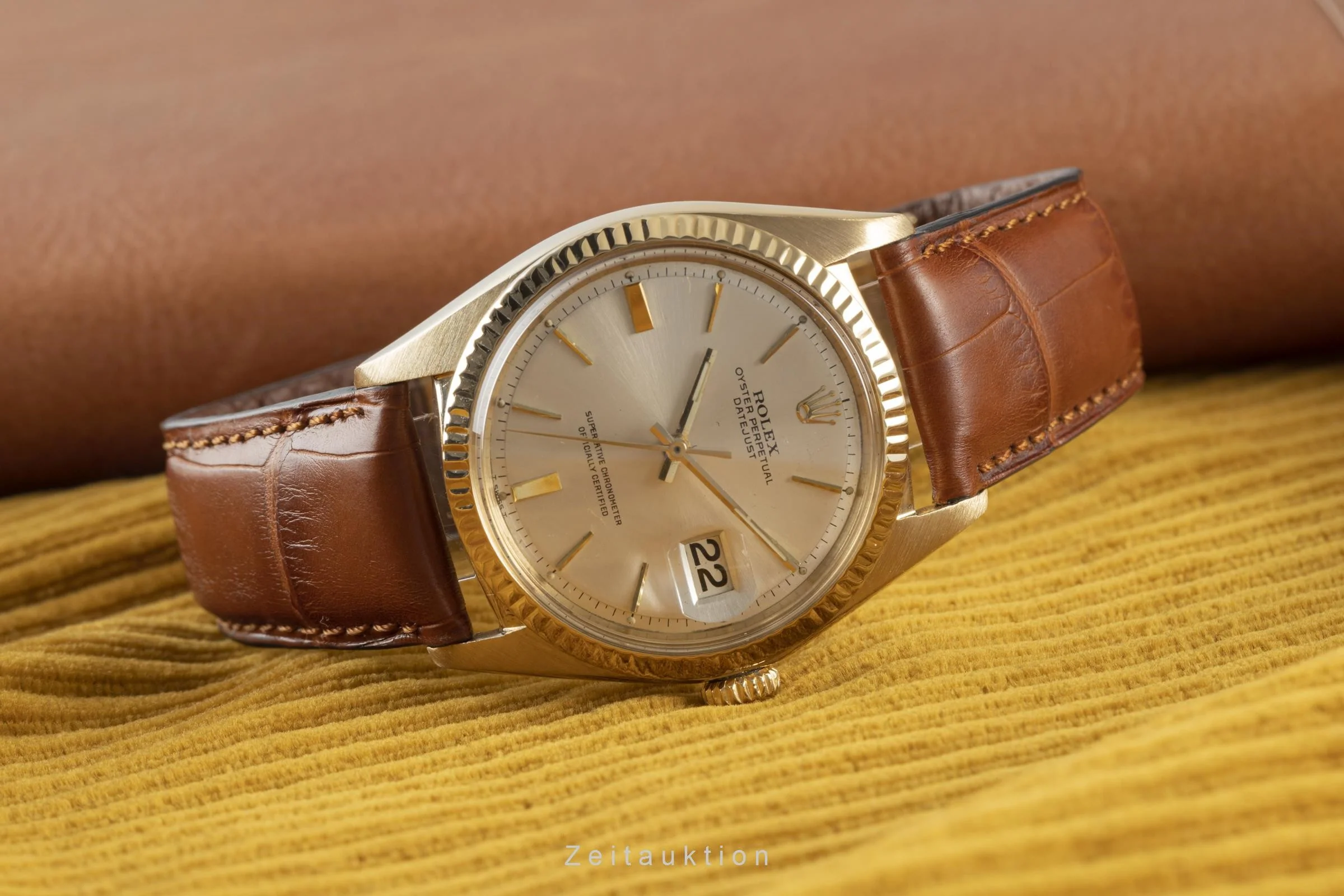 Rolex Datejust 18 ct gold automatic men's watch 1601  [2108930] - Image 2