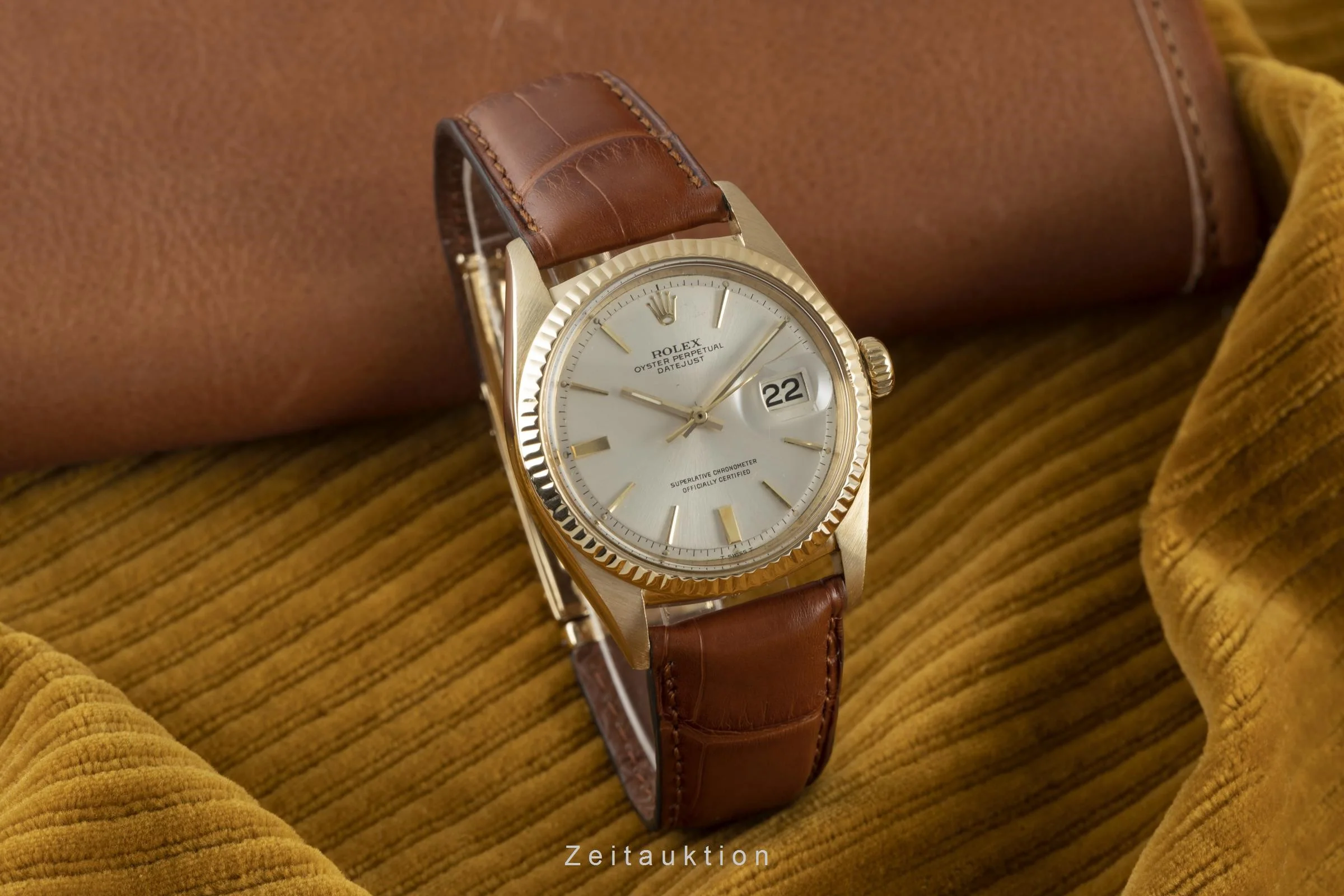 Rolex Datejust 18 ct gold automatic men's watch 1601  [2108930] - Image 3