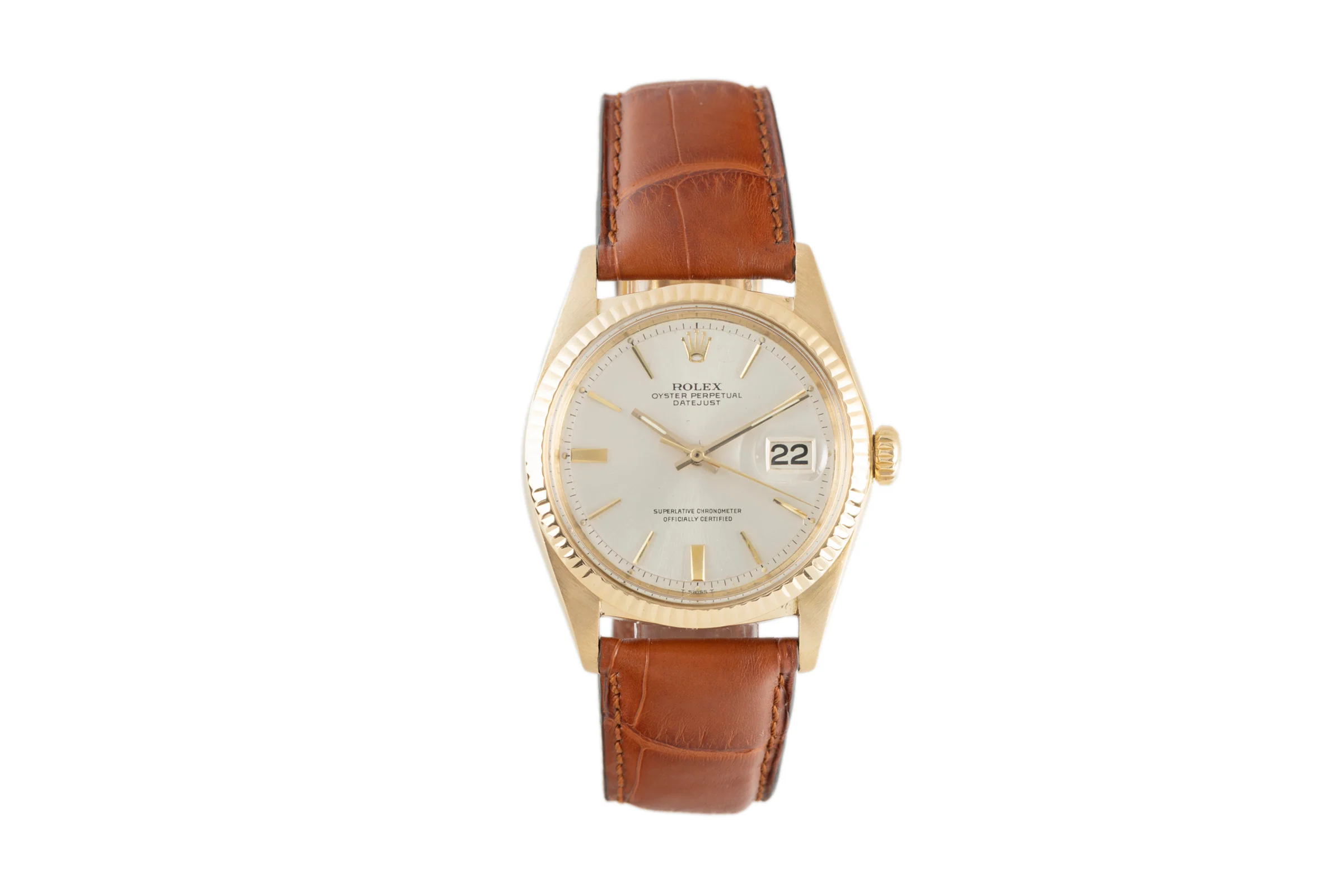 Rolex Datejust 18 ct gold automatic men's watch 1601  [2108930] - Image 4