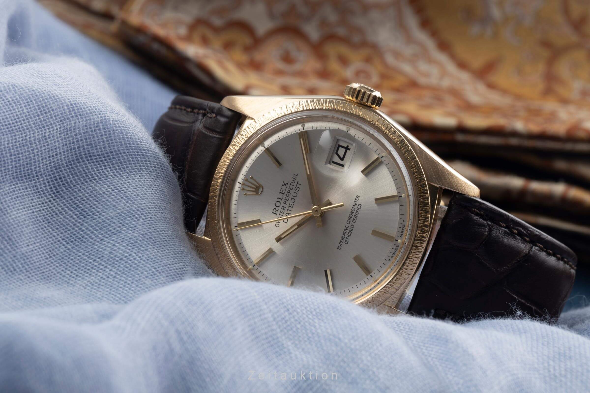 Rolex Datejust 18 ct gold automatic men's watch 1601  [2500729] - Image 3