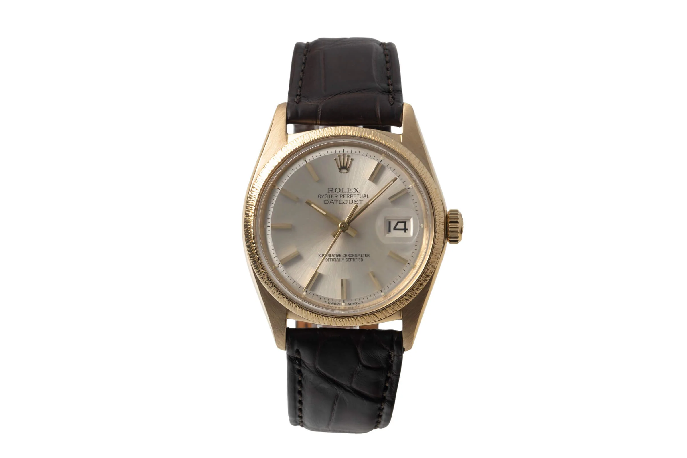 Rolex Datejust 18 ct gold automatic men's watch 1601  [2500729] - Image 5