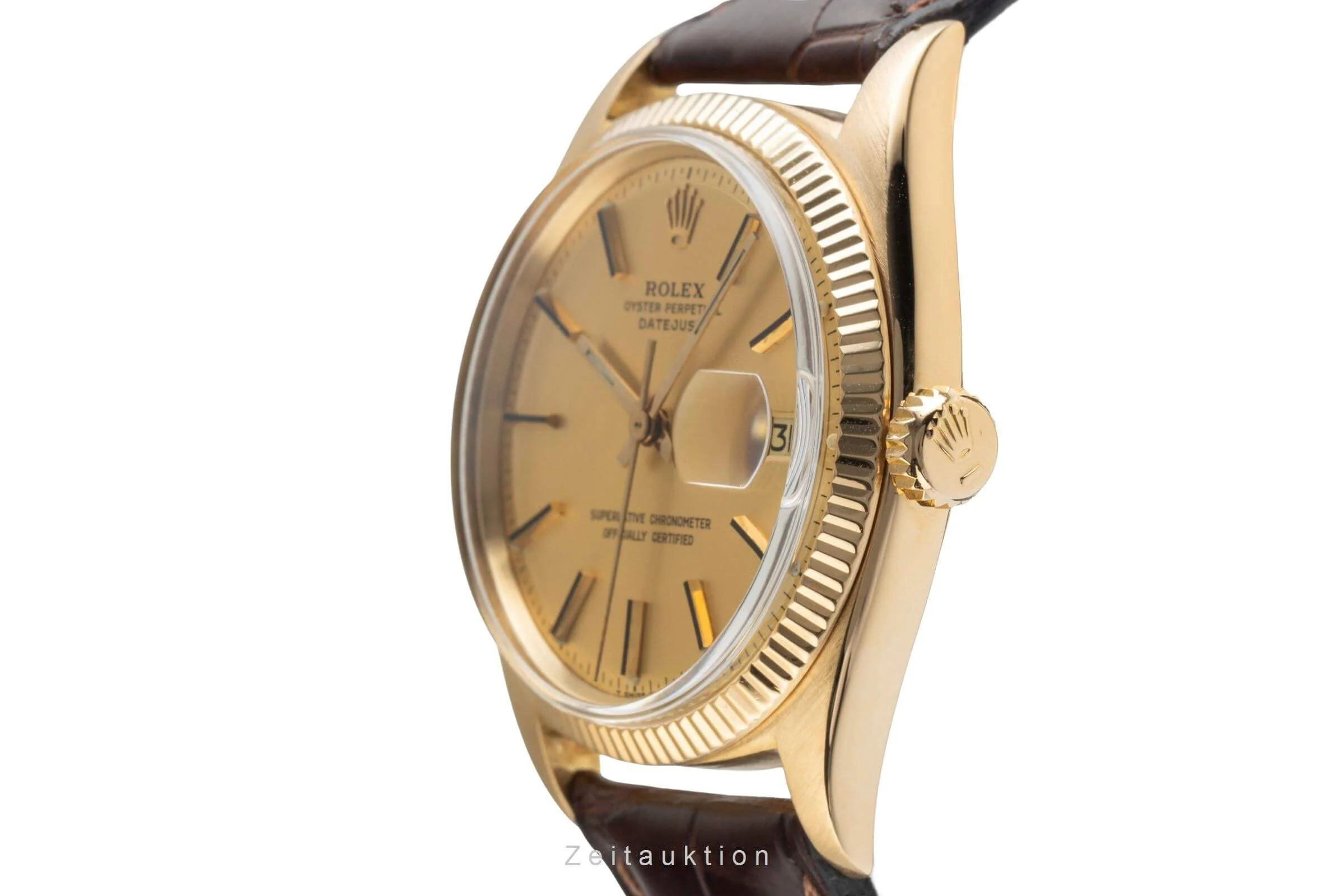 Rolex Datejust 18 ct gold automatic men's watch 1601 Vintage  [2501823] - Image 7