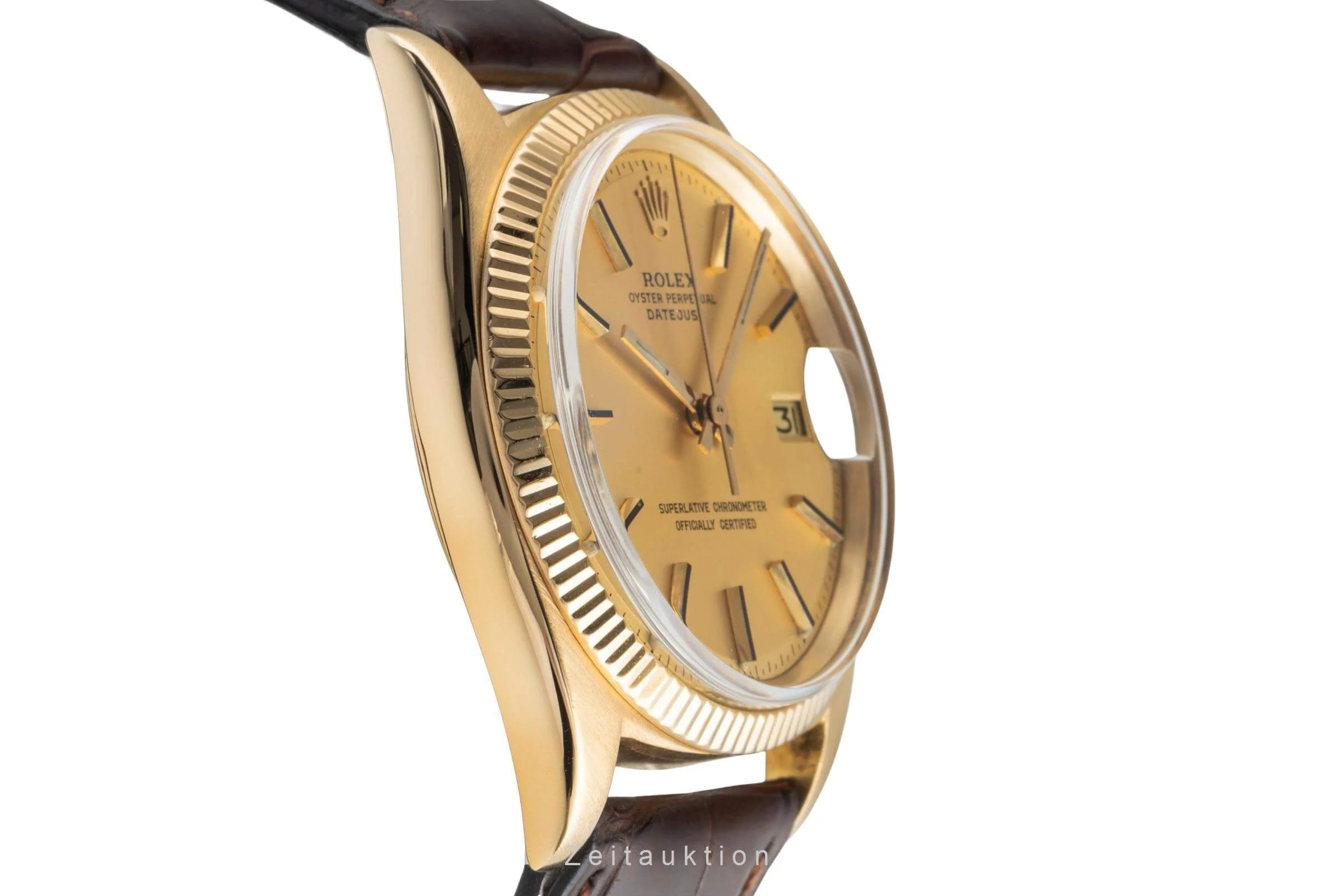 Rolex Datejust 18 ct gold automatic men's watch 1601 Vintage  [2501823] - Image 8