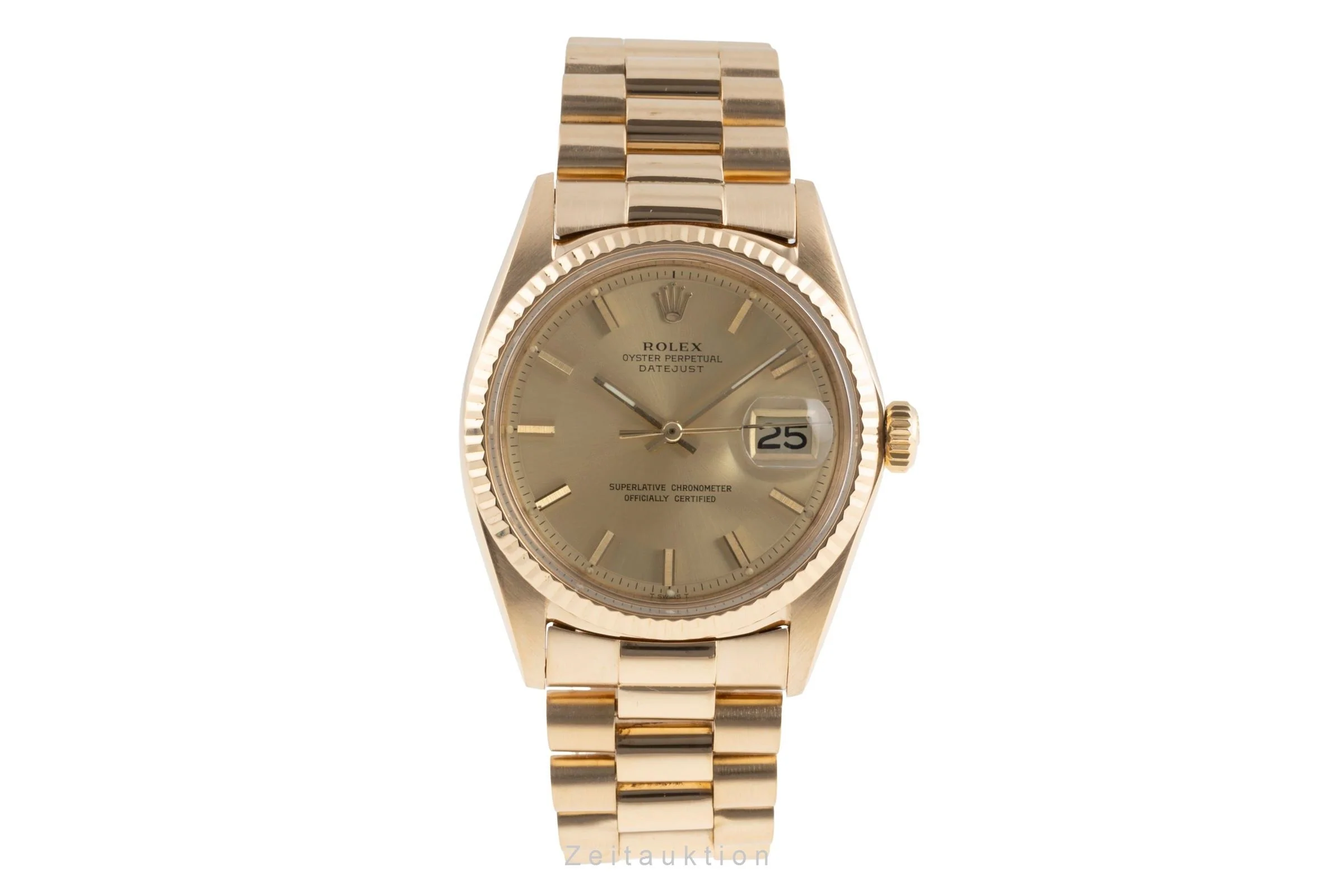 Rolex Datejust 18 ct gold automatic men's watch 1601 Vintage  [2503039] - Image 5