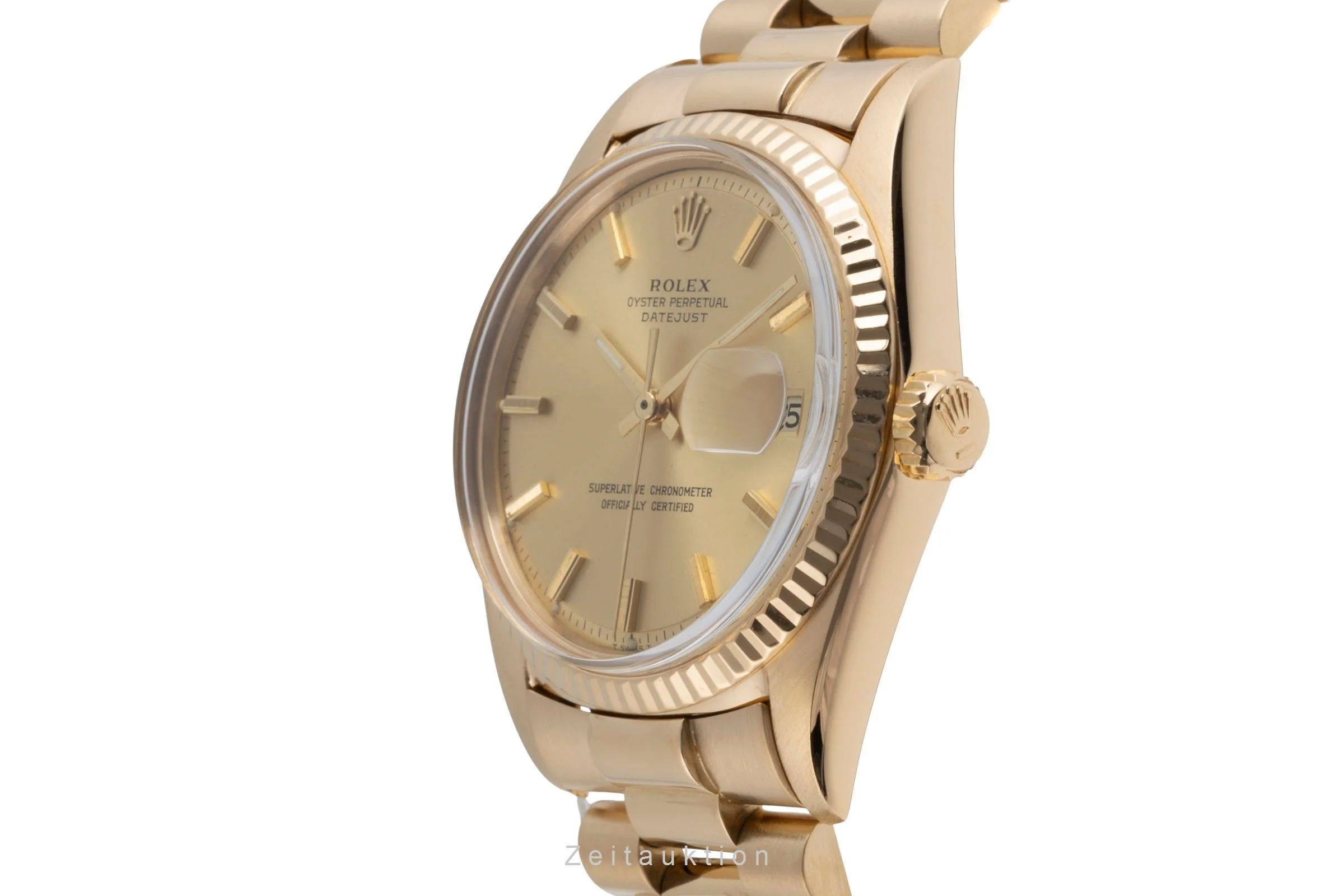 Rolex Datejust 18 ct gold automatic men's watch 1601 Vintage  [2503039] - Image 7