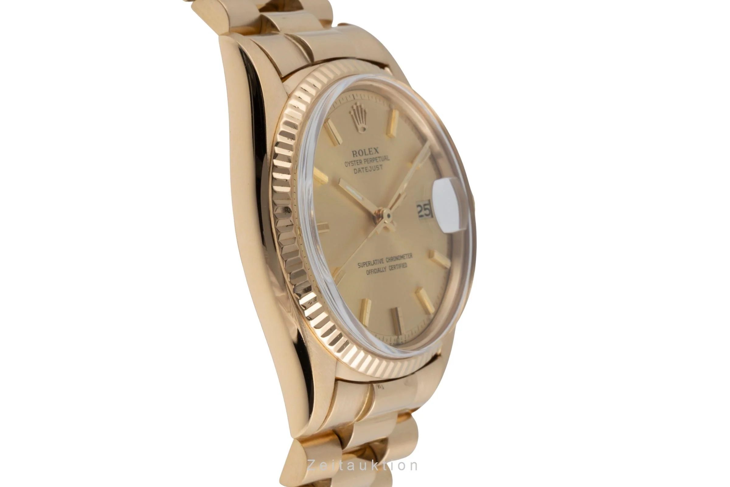 Rolex Datejust 18 ct gold automatic men's watch 1601 Vintage  [2503039] - Image 8