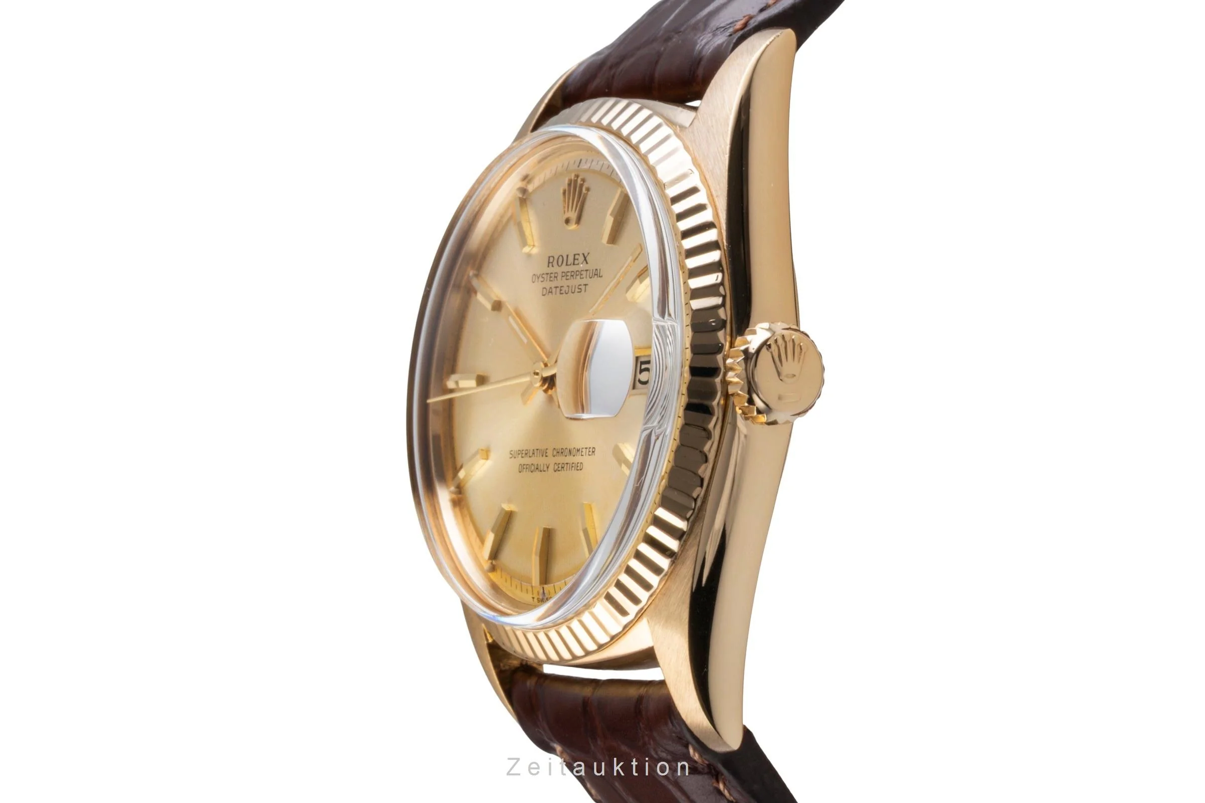 Rolex Datejust 18 ct gold automatic men's watch 1601 Vintage  [2504067] - Image 7