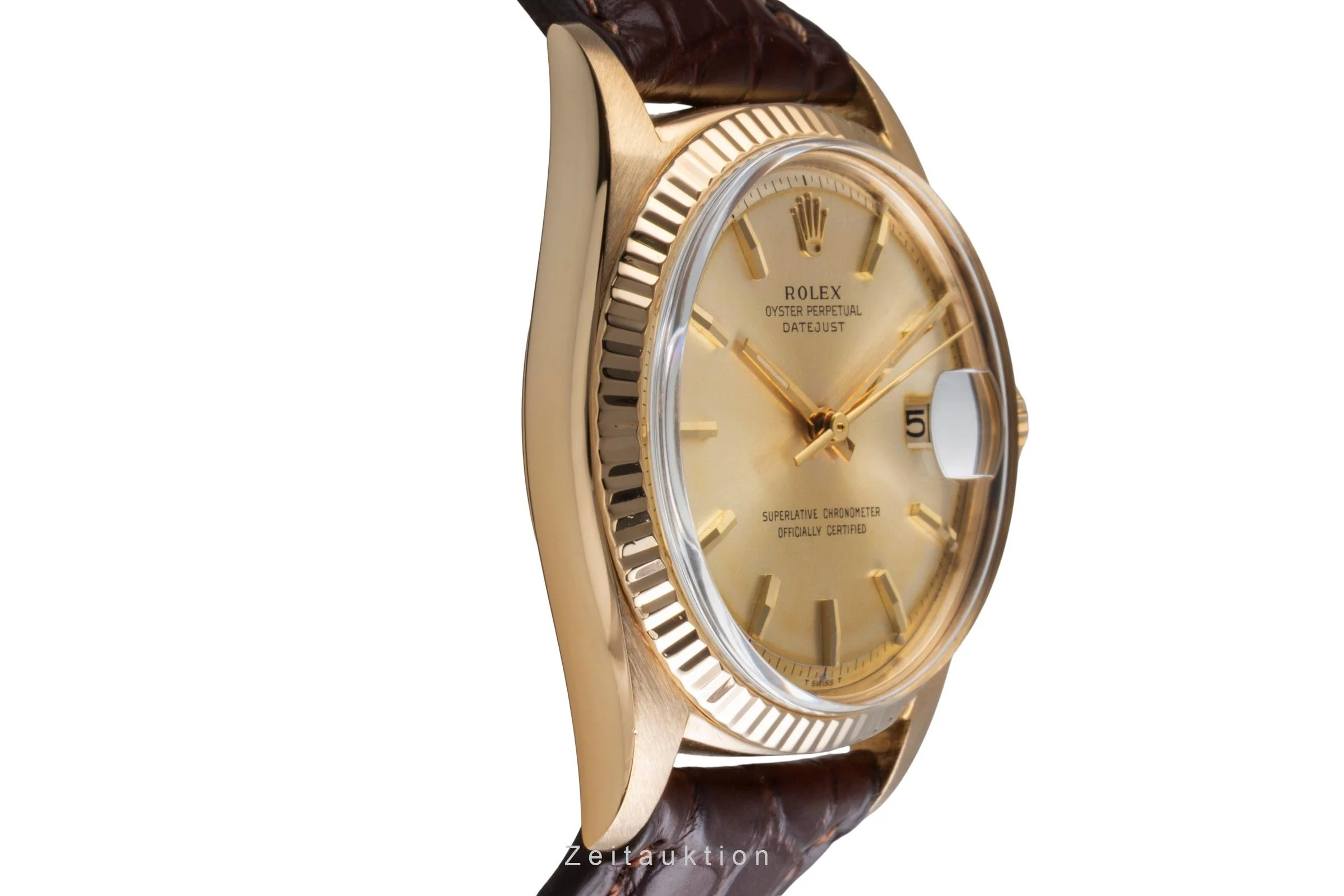 Rolex Datejust 18 ct gold automatic men's watch 1601 Vintage  [2504067] - Image 8