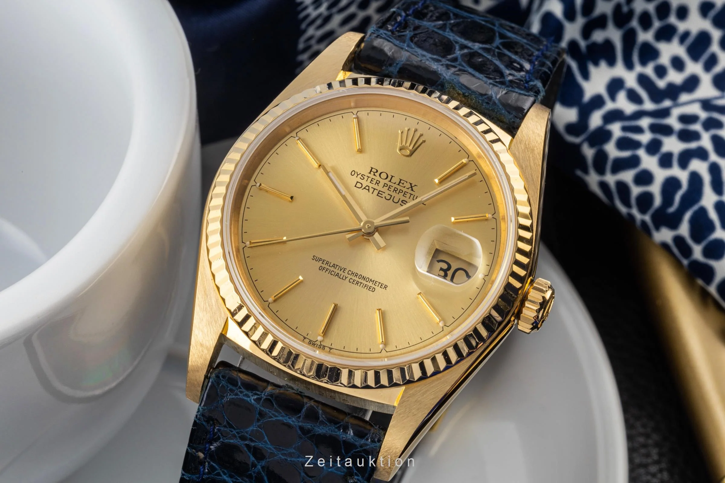 Rolex Datejust 18 ct gold automatic men's watch 16018  [2400044] - Image 14