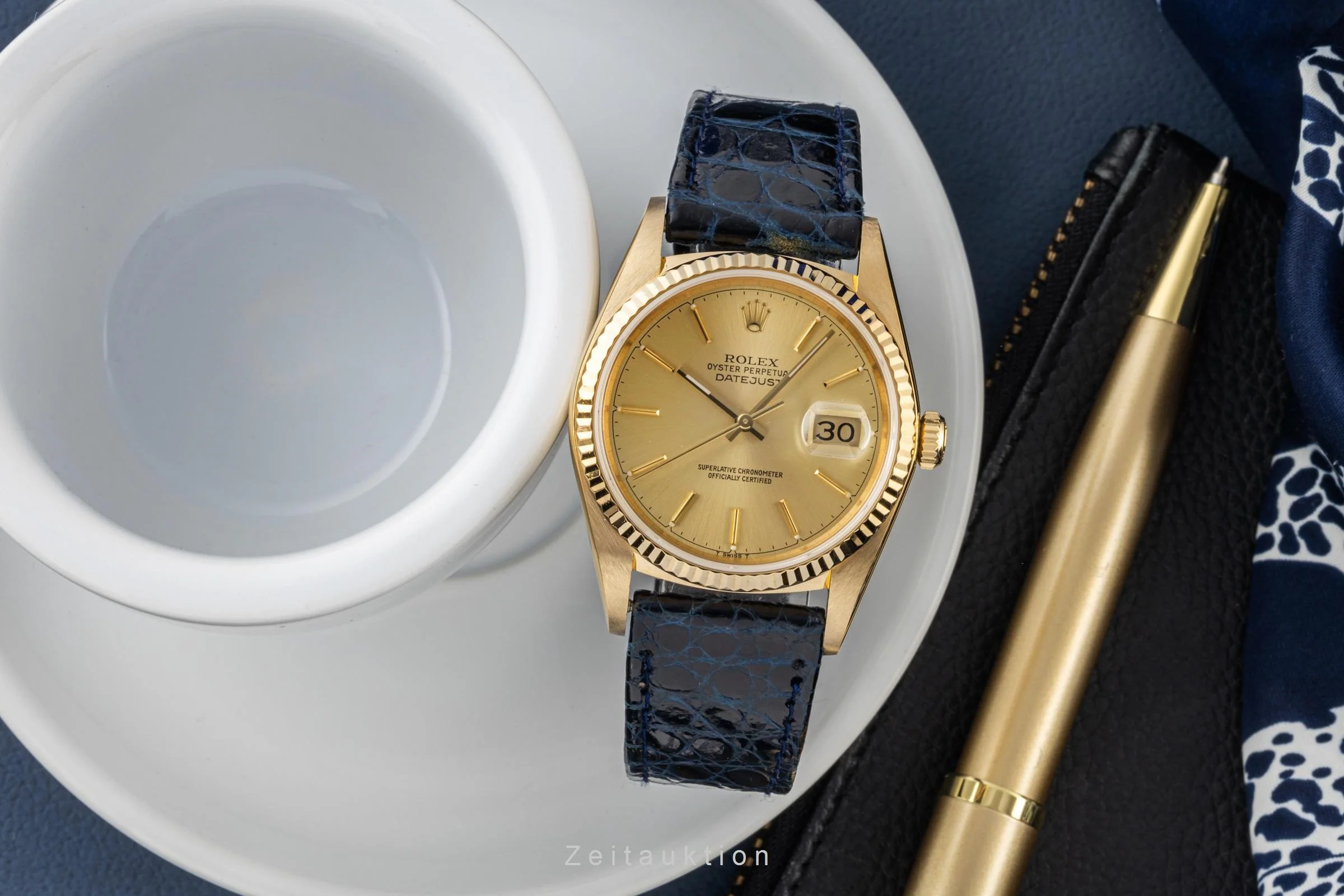 Rolex Datejust 18 ct gold automatic men's watch 16018  [2400044] - Image 3