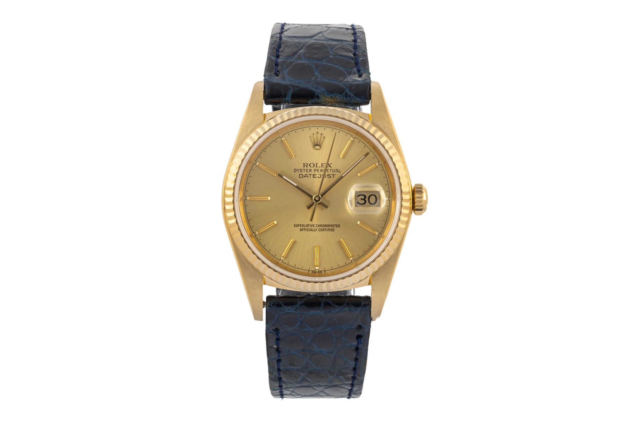 Rolex Datejust 18 ct gold automatic men's watch 16018  [2400044] - Image 4