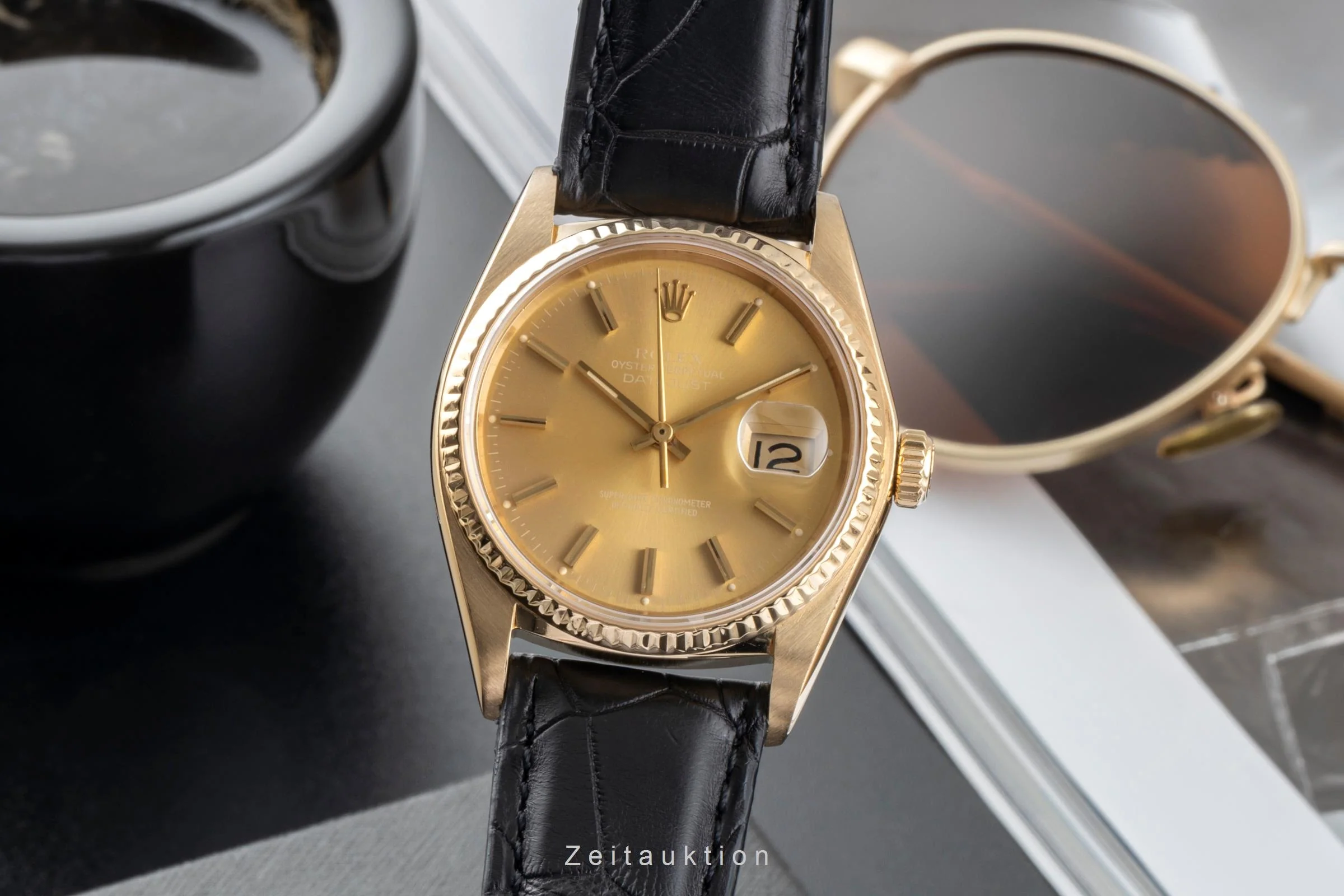 Rolex Datejust 18 ct gold automatic men's watch 16018  [2506964] - Image 2