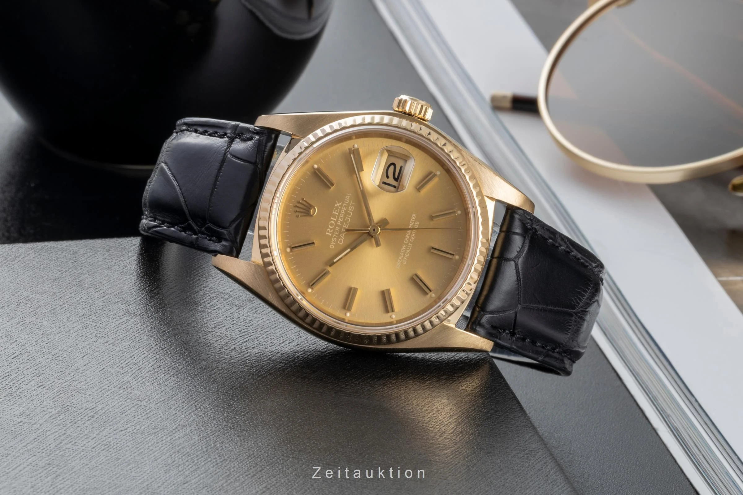Rolex Datejust 18 ct gold automatic men's watch 16018  [2506964] - Image 3