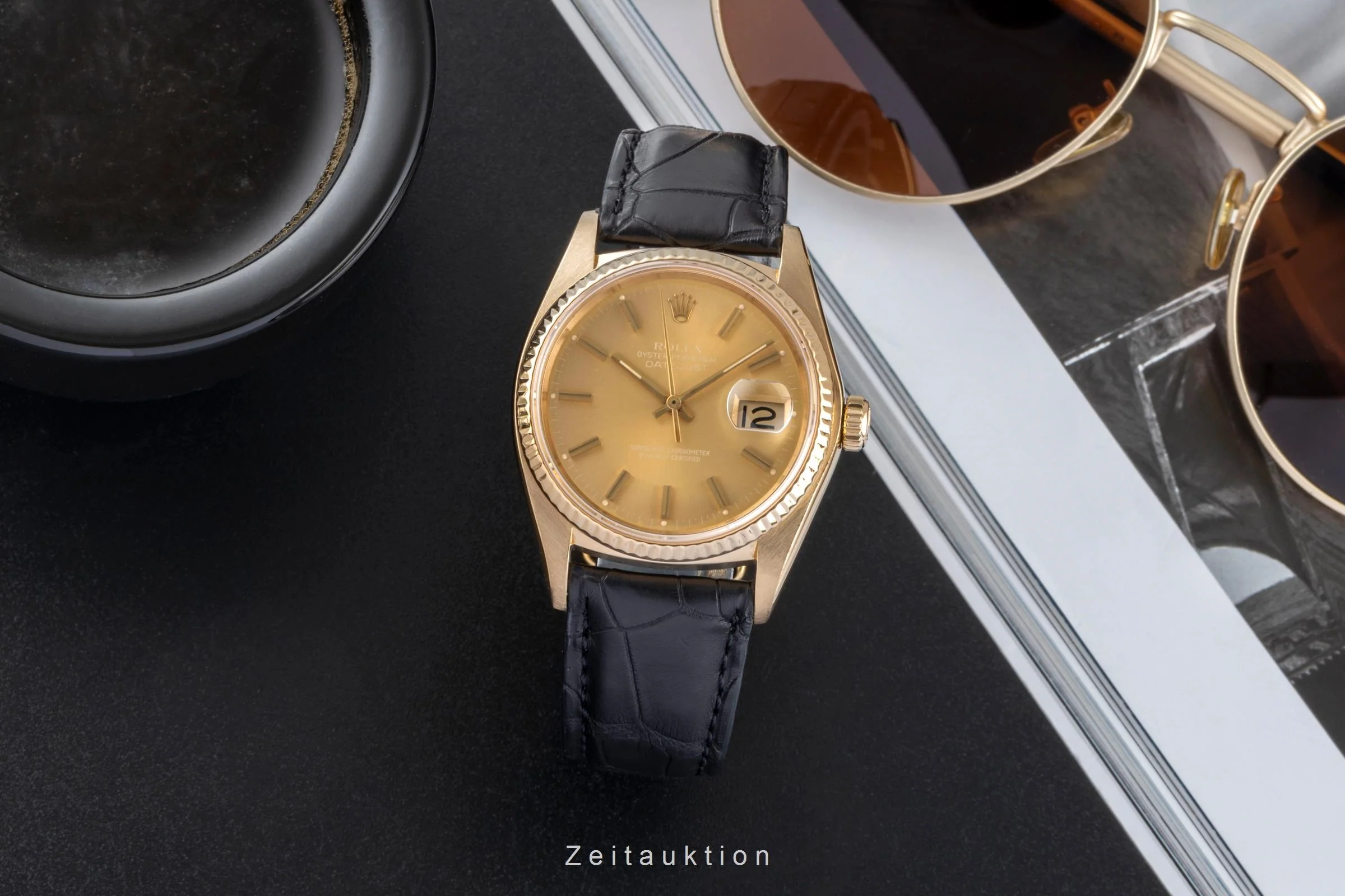 Rolex Datejust 18 ct gold automatic men's watch 16018  [2506964] - Image 4