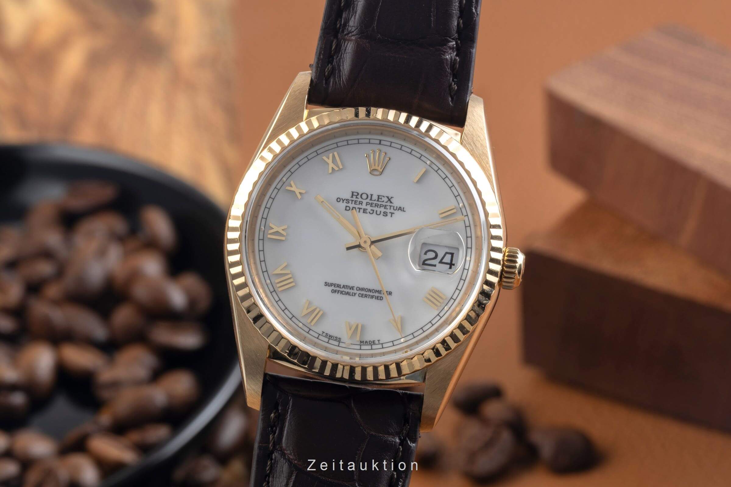 Rolex Datejust 18 ct gold automatic men's watch 16238  [2500399] - Image 2