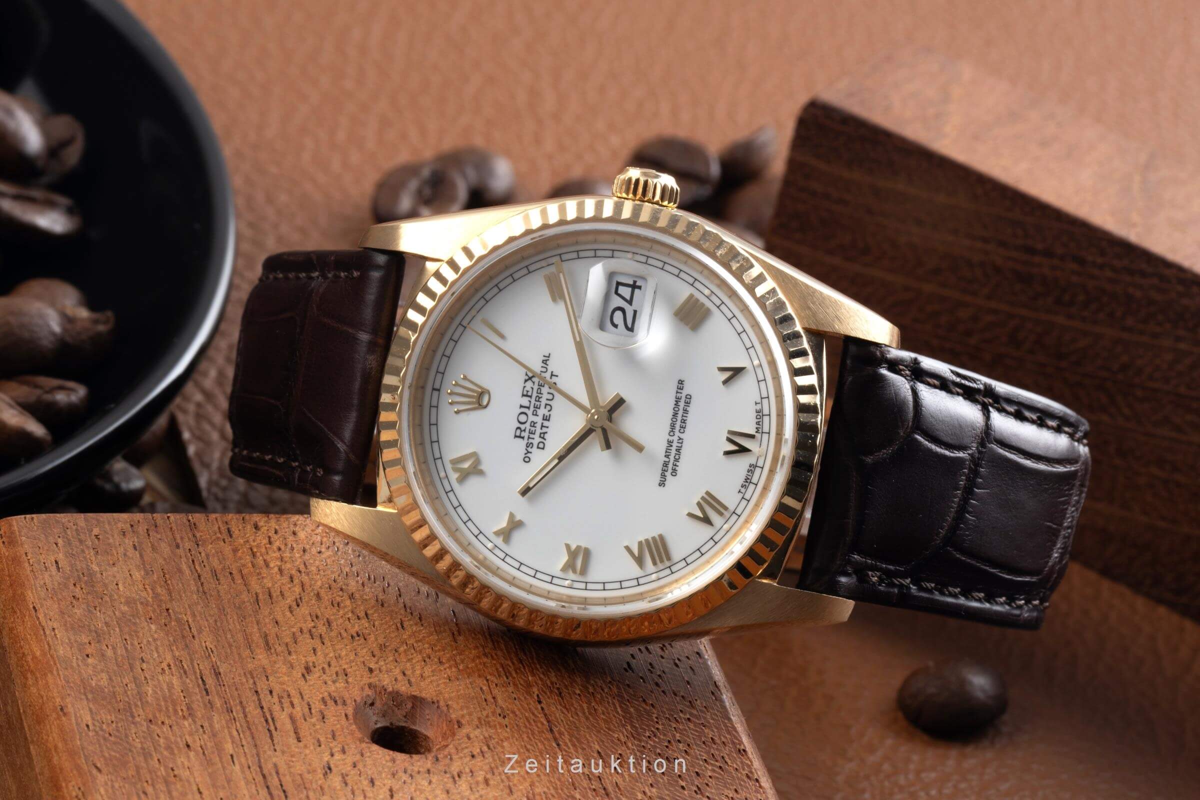 Rolex Datejust 18 ct gold automatic men's watch 16238  [2500399] - Image 3