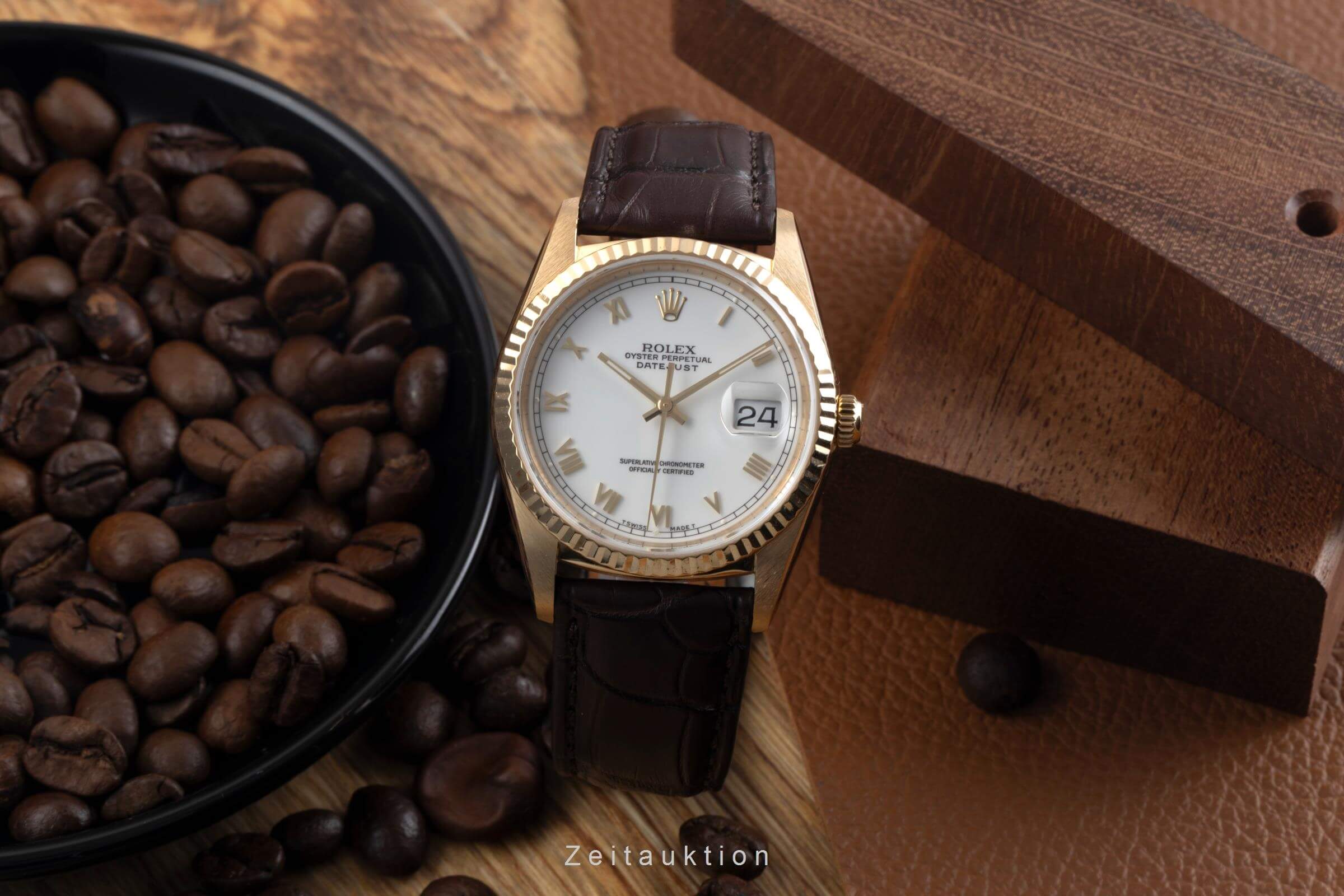 Rolex Datejust 18 ct gold automatic men's watch 16238  [2500399] - Image 4