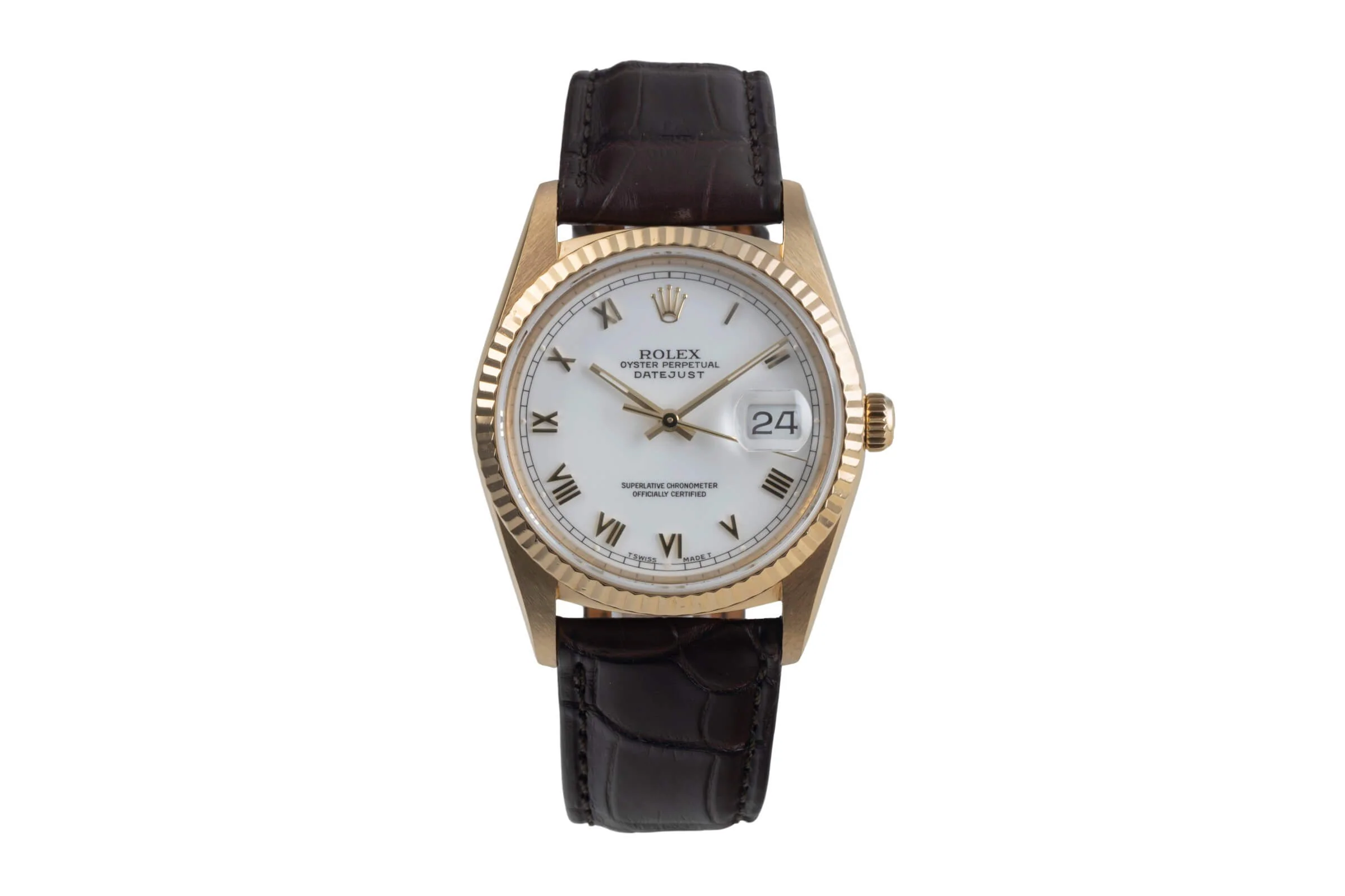 Rolex Datejust 18 ct gold automatic men's watch 16238  [2500399] - Image 5