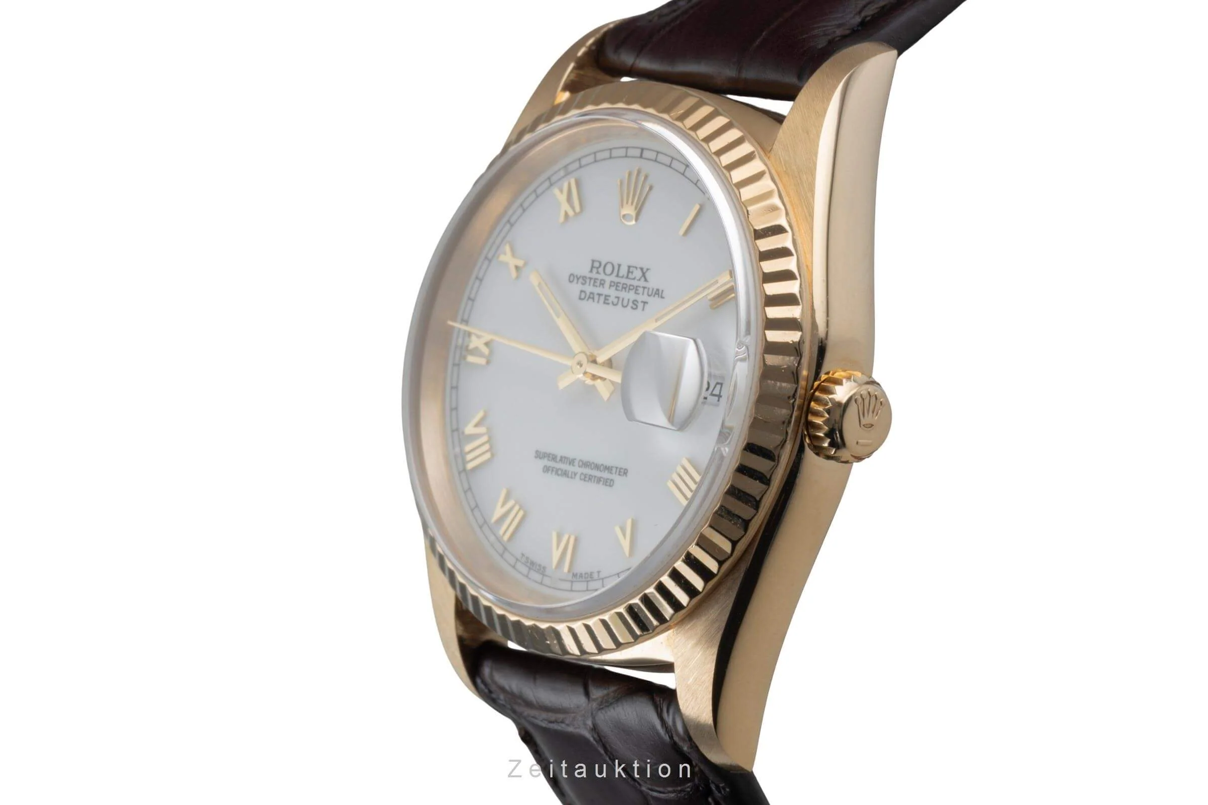 Rolex Datejust 18 ct gold automatic men's watch 16238  [2500399] - Image 7