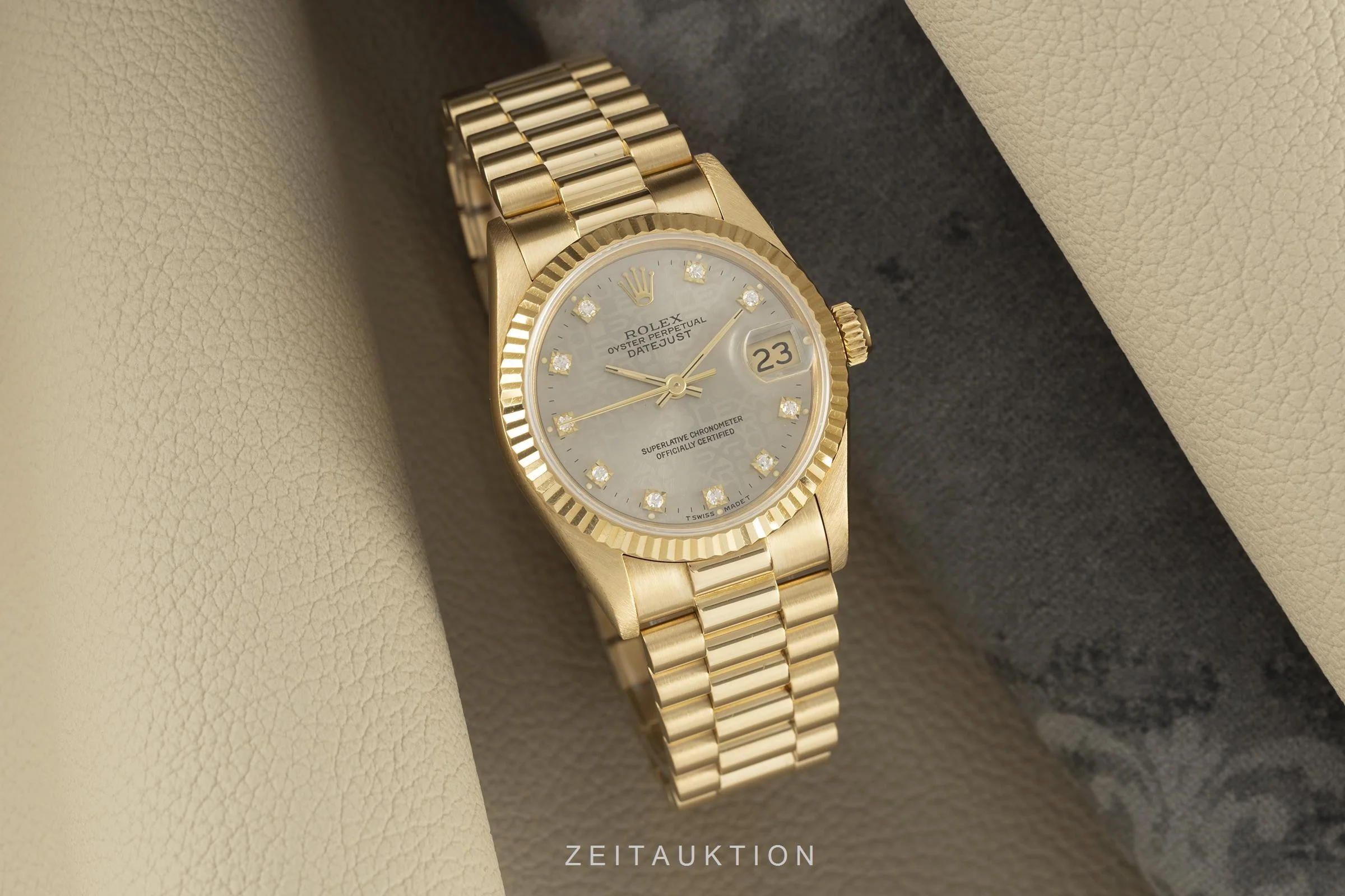 Rolex Datejust 18 ct gold automatic men's watch 68278  [2106578] - Image 3