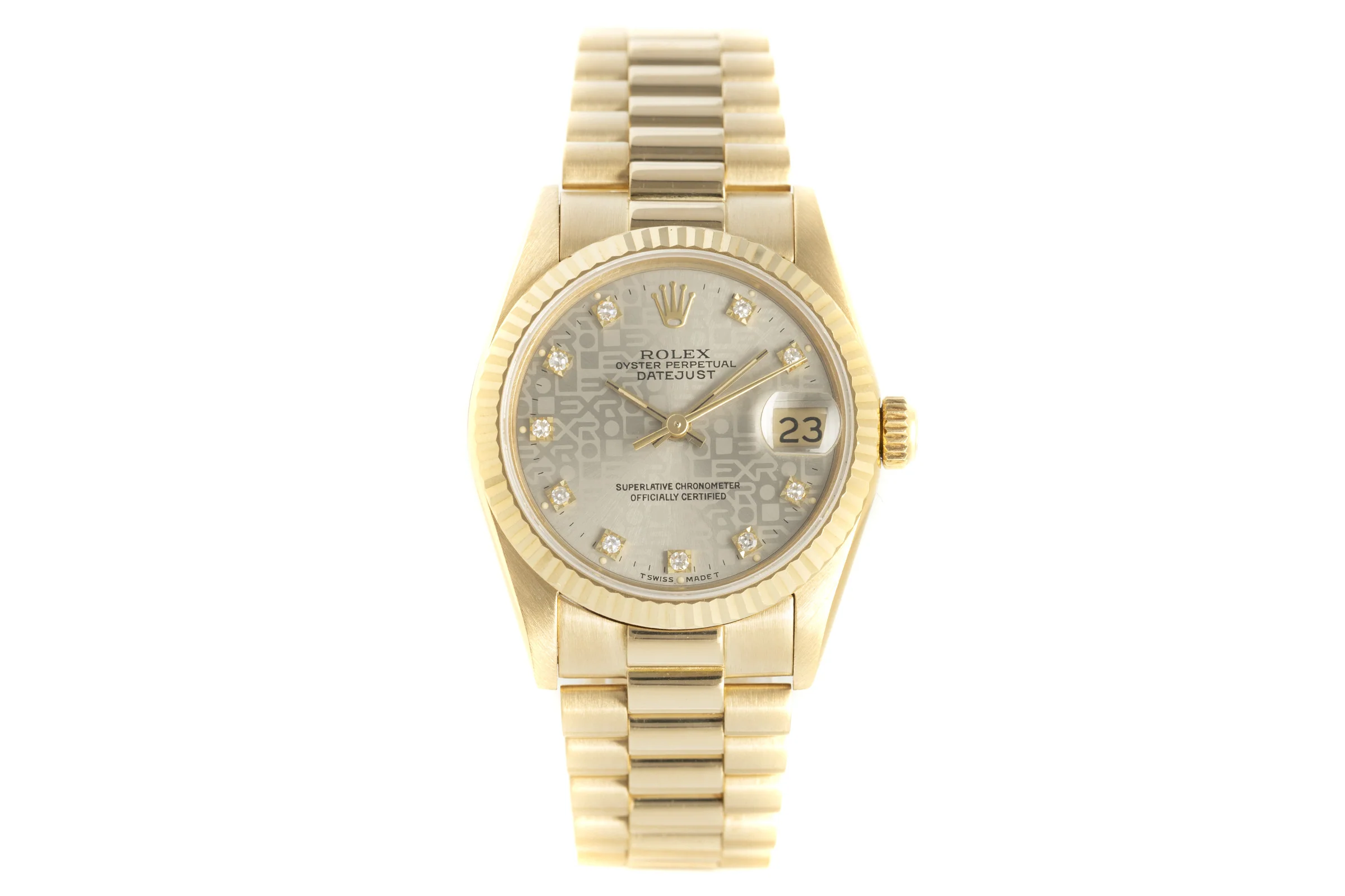 Rolex Datejust 18 ct gold automatic men's watch 68278  [2106578] - Image 4