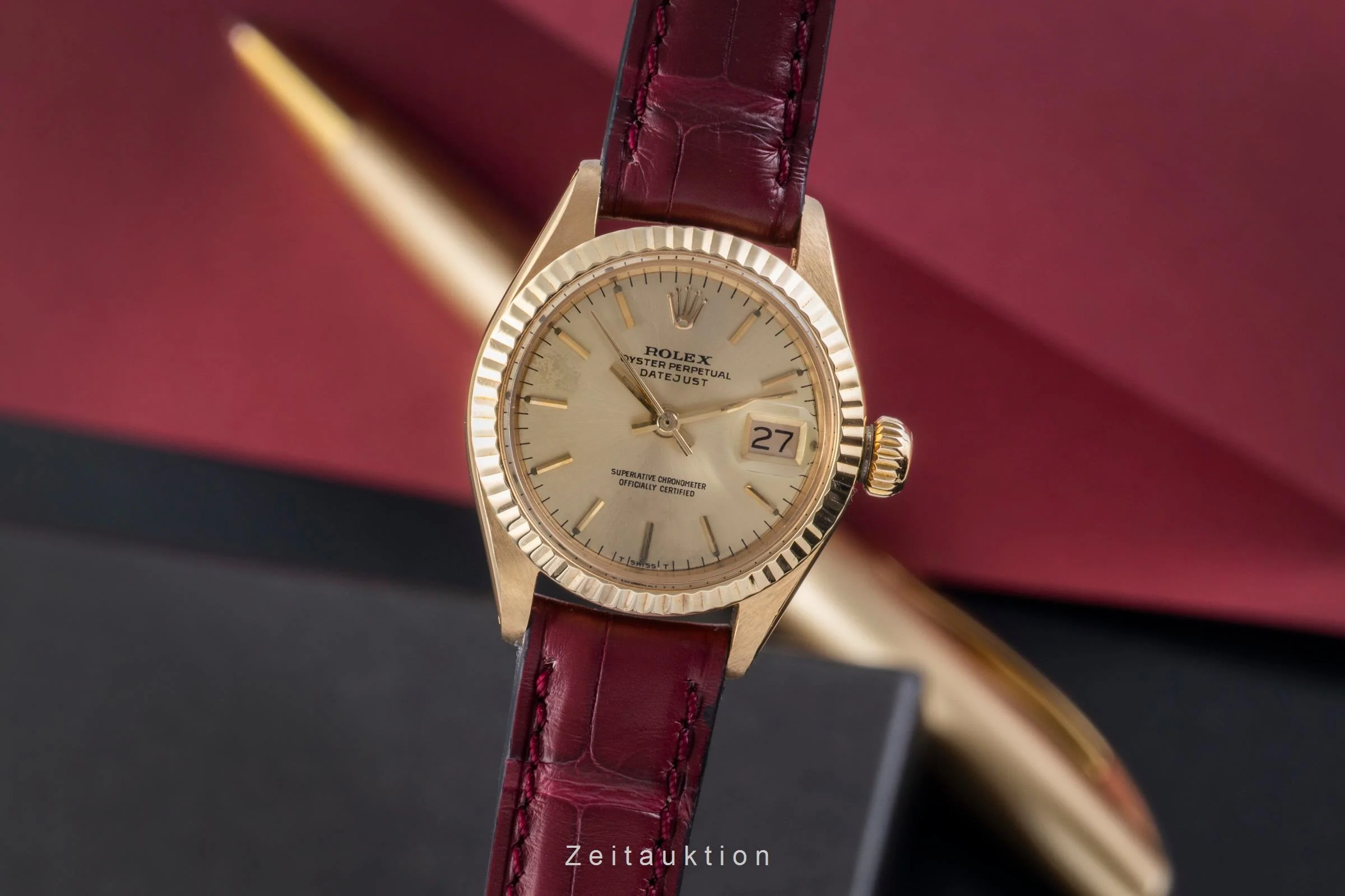 Rolex Datejust 18 ct gold automatic women's watch 6917 Vintage  [2506971] - Image 2