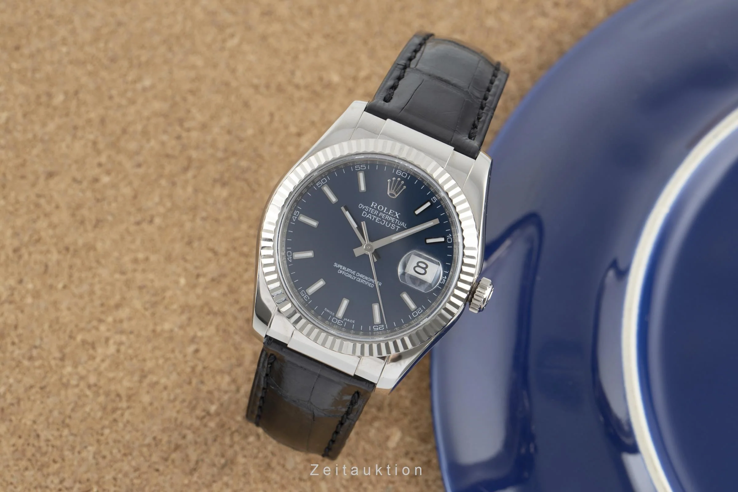Rolex Datejust 18 ct white gold automatic men's watch 116139  [2109192] - Image 3