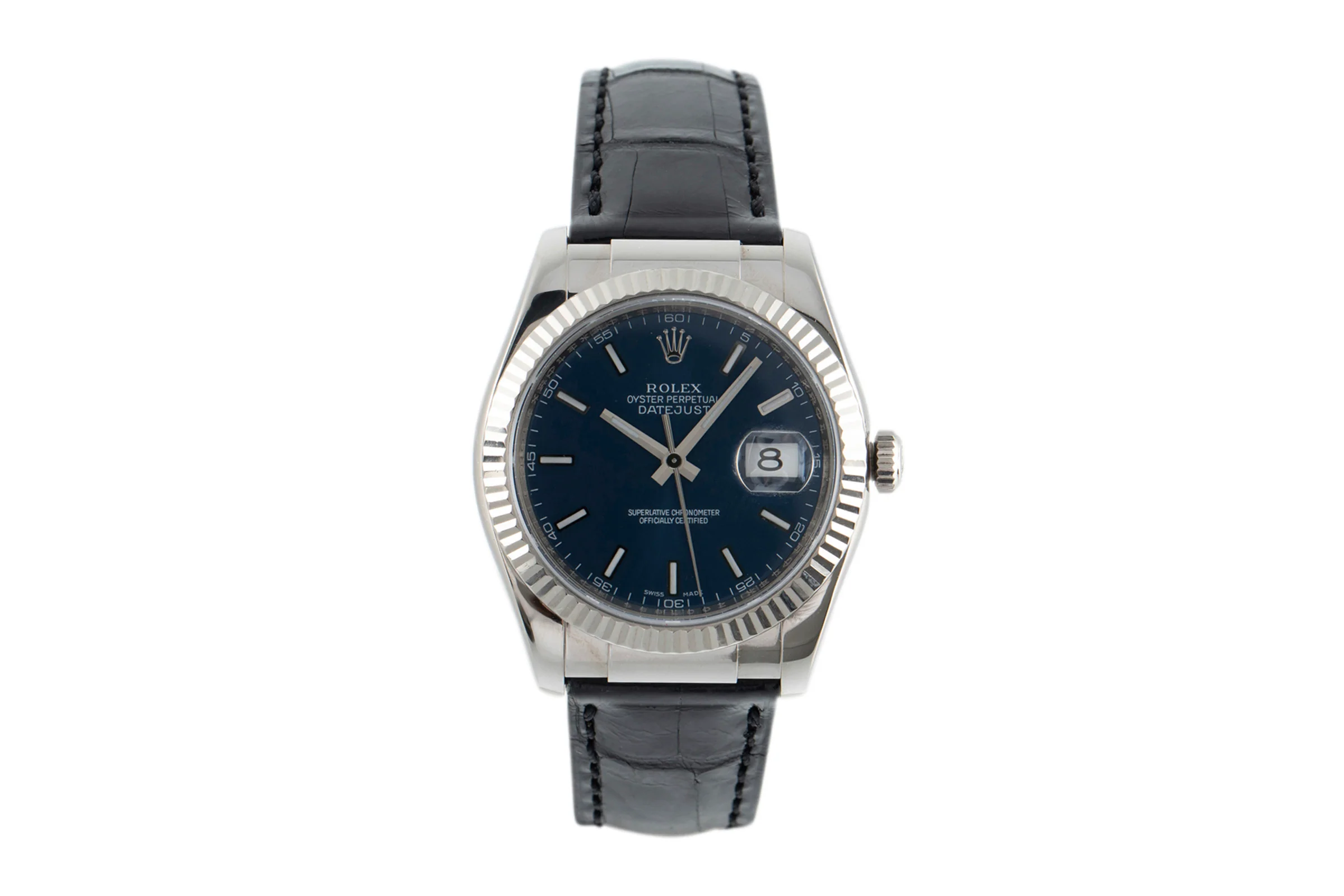 Rolex Datejust 18 ct white gold automatic men's watch 116139  [2109192] - Image 4