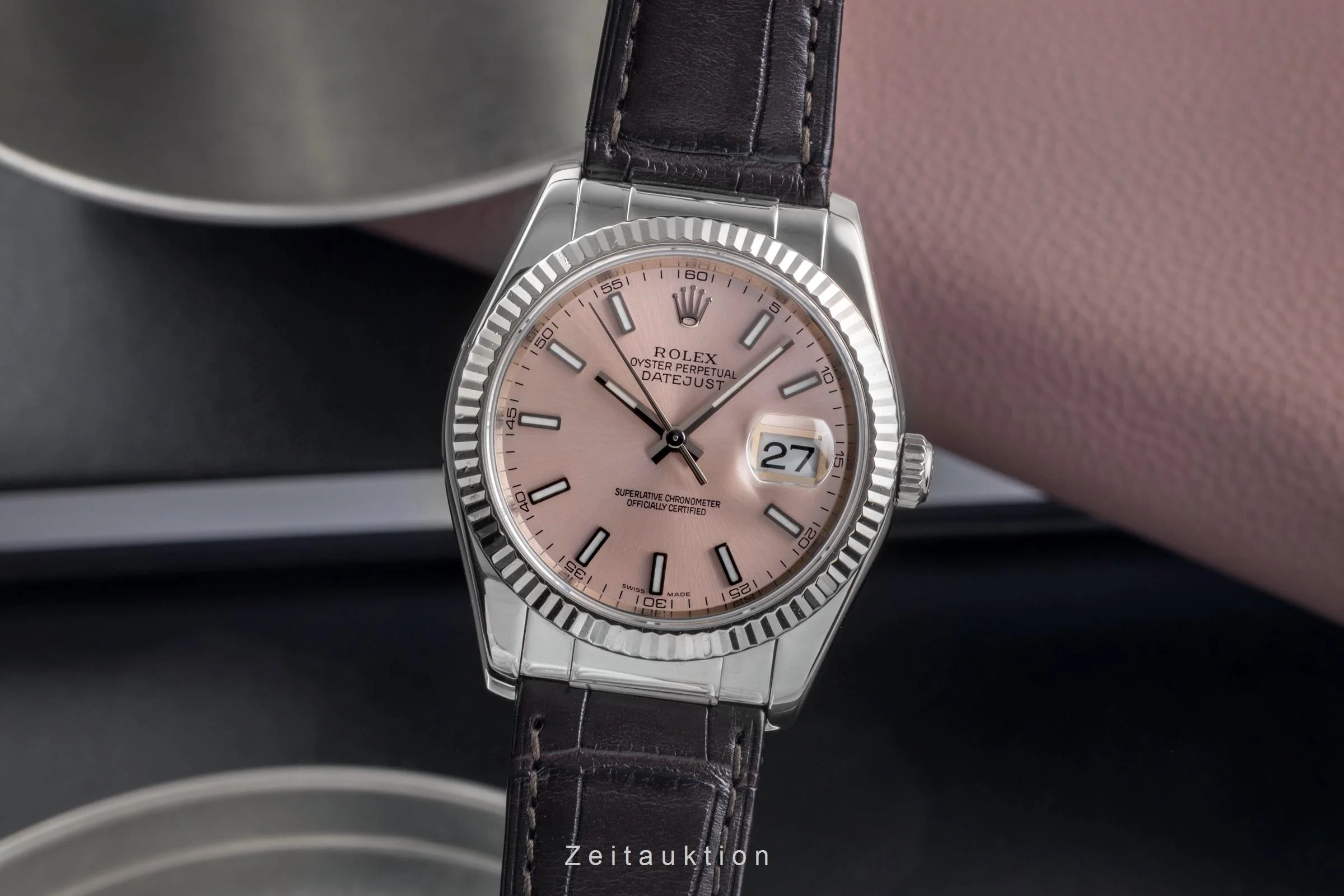 Rolex Datejust 18 ct white gold automatic men's watch 116139  [2503706] - Image 2