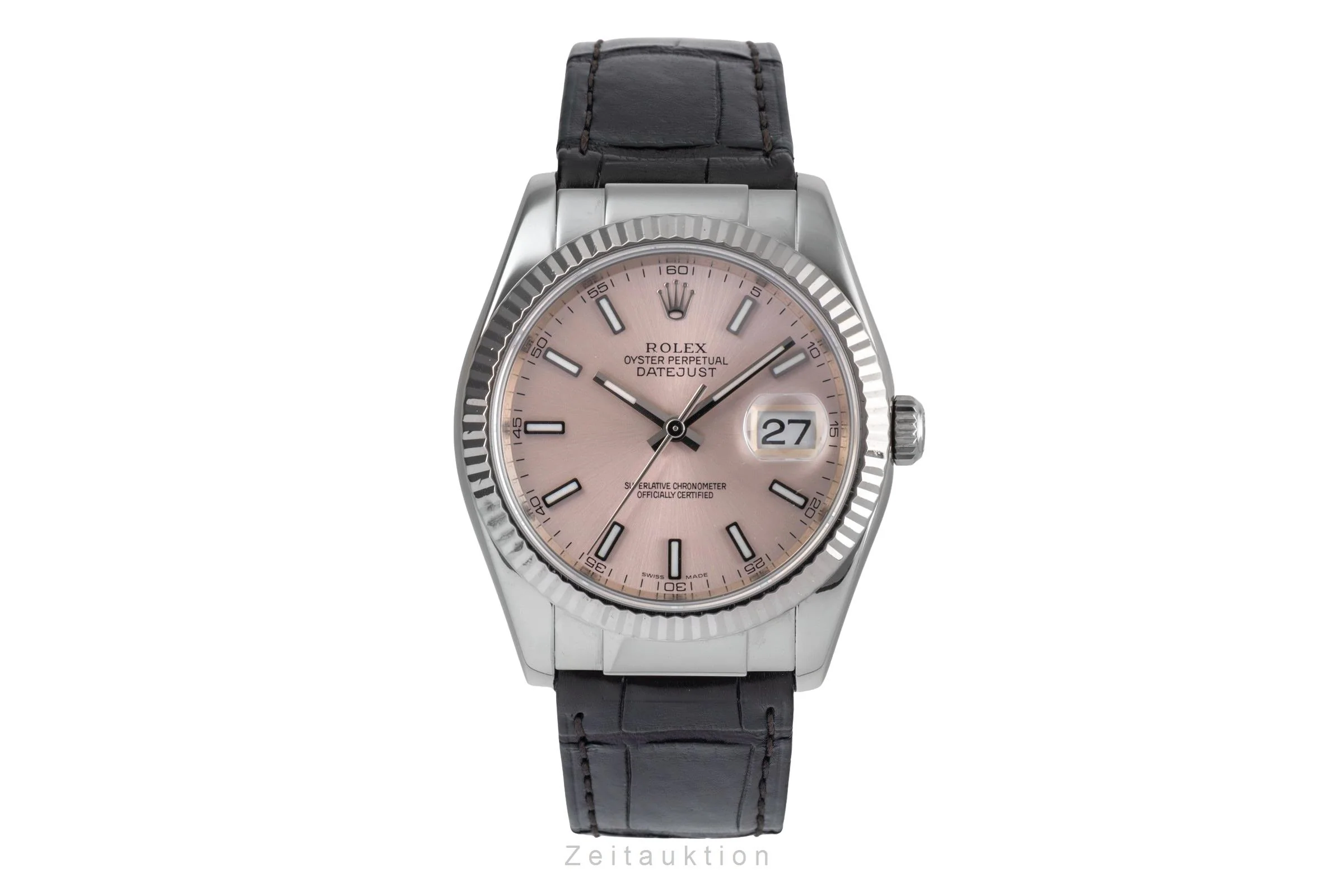 Rolex Datejust 18 ct white gold automatic men's watch 116139  [2503706] - Image 5