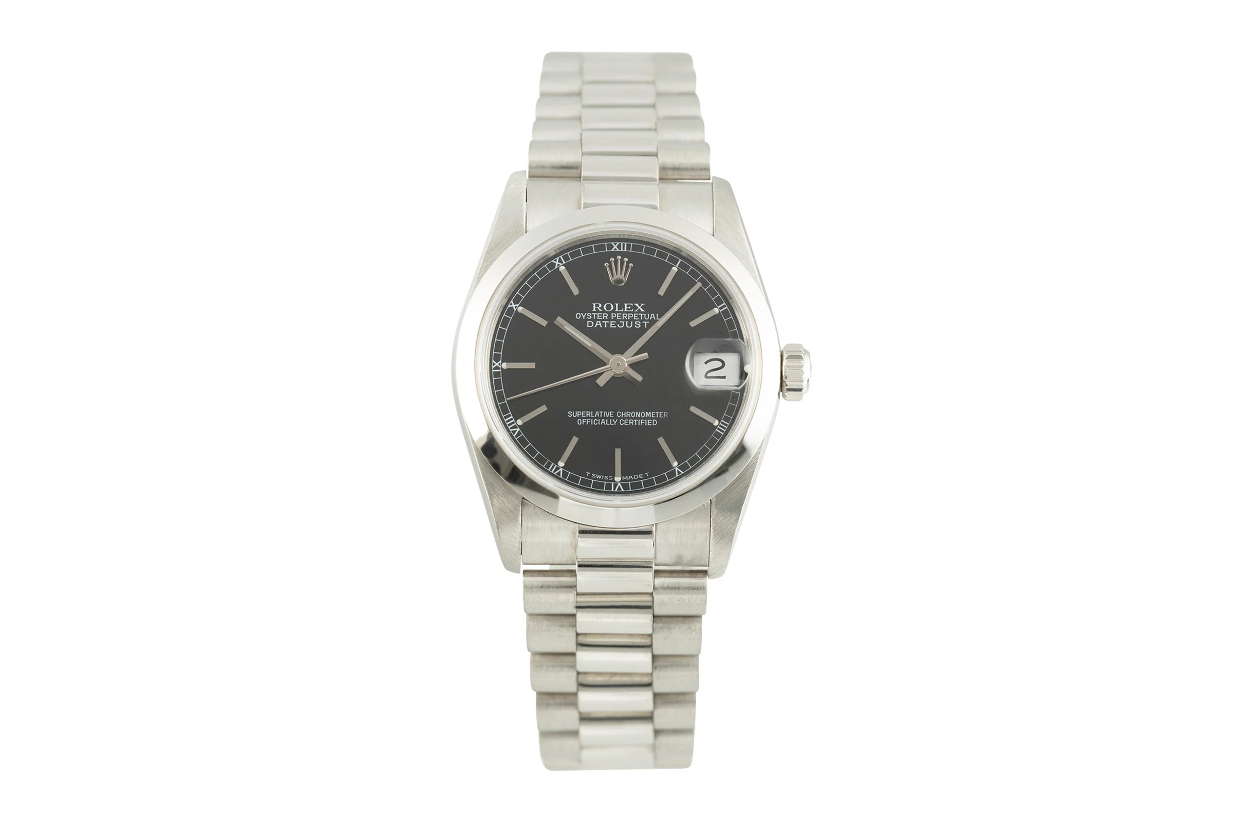 Rolex Datejust platinium automatic women's watch 68246  [2107562] - Image 4