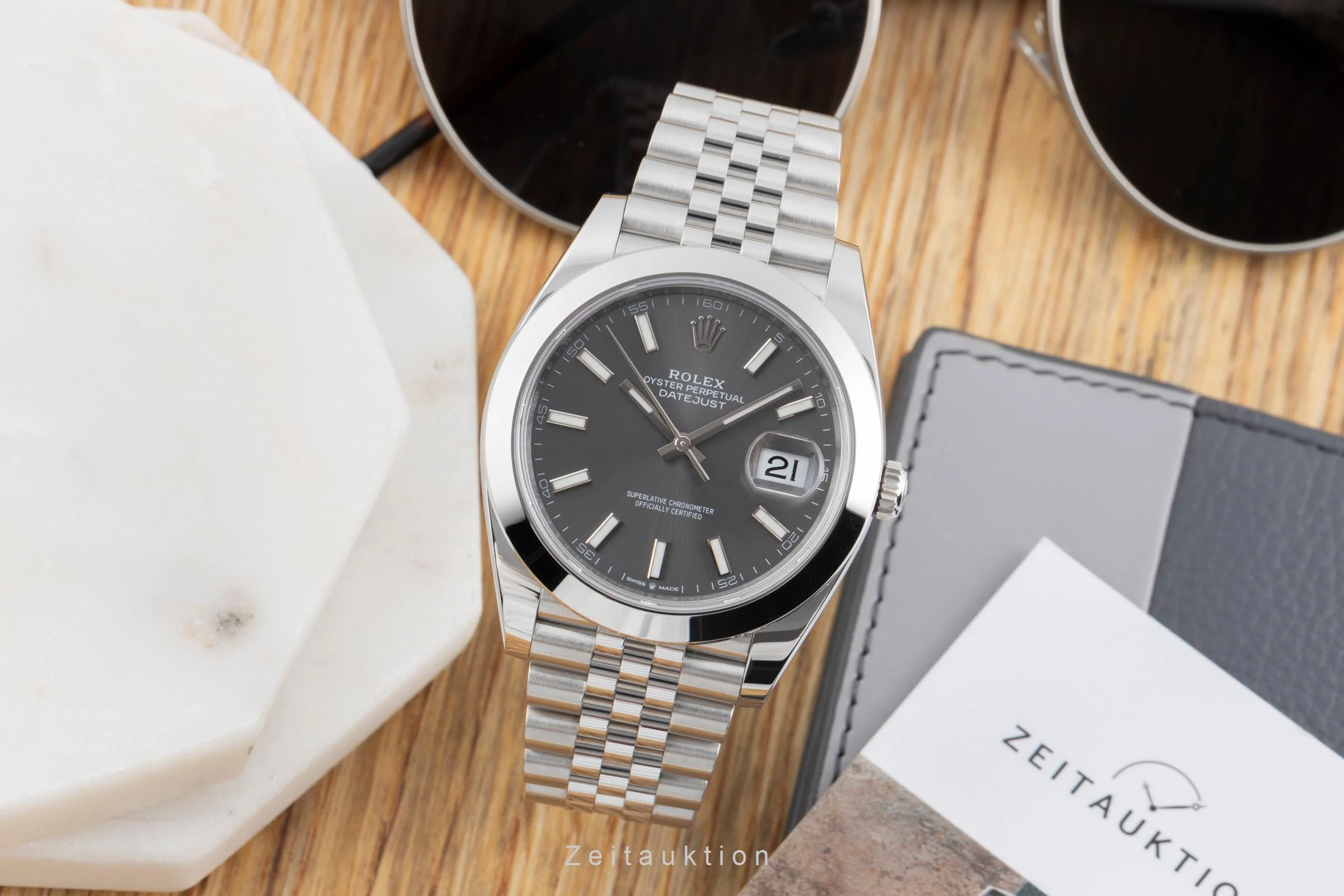 Rolex Datejust steel automatic men's watch 126300  [2600697] - Image 4