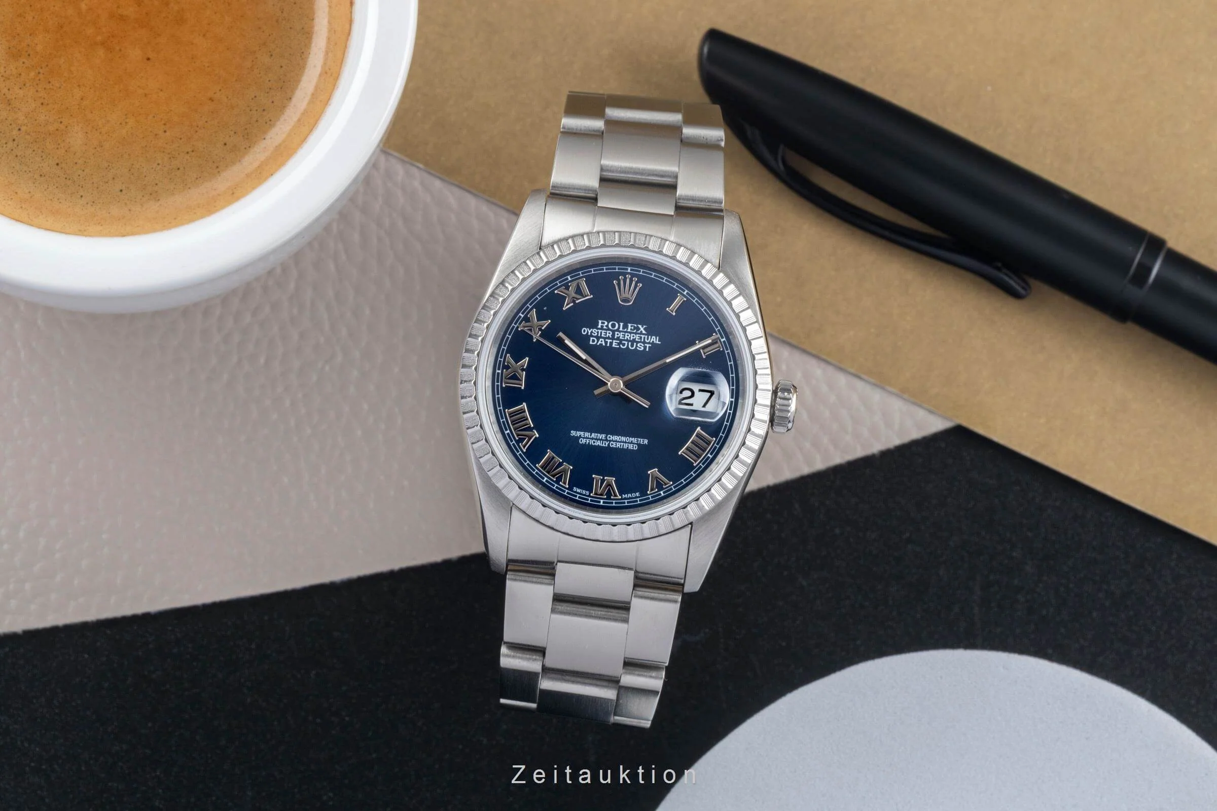 Rolex Datejust steel automatic men's watch 16220  [2500942] - Image 4