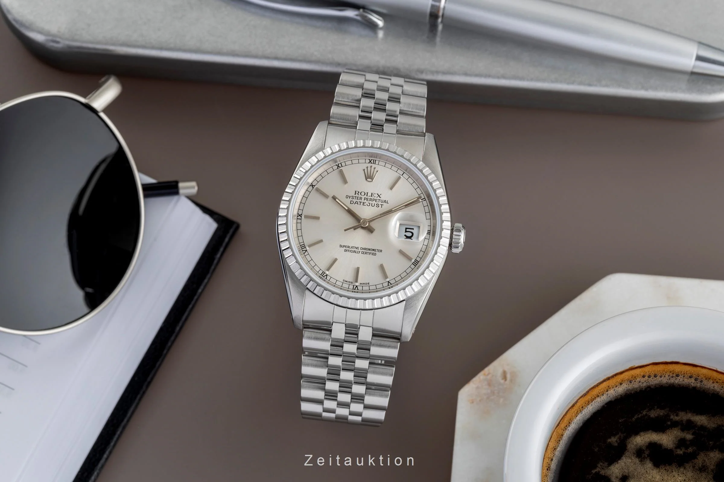 Rolex Datejust steel automatic men's watch 16220  [2502499] - Image 4