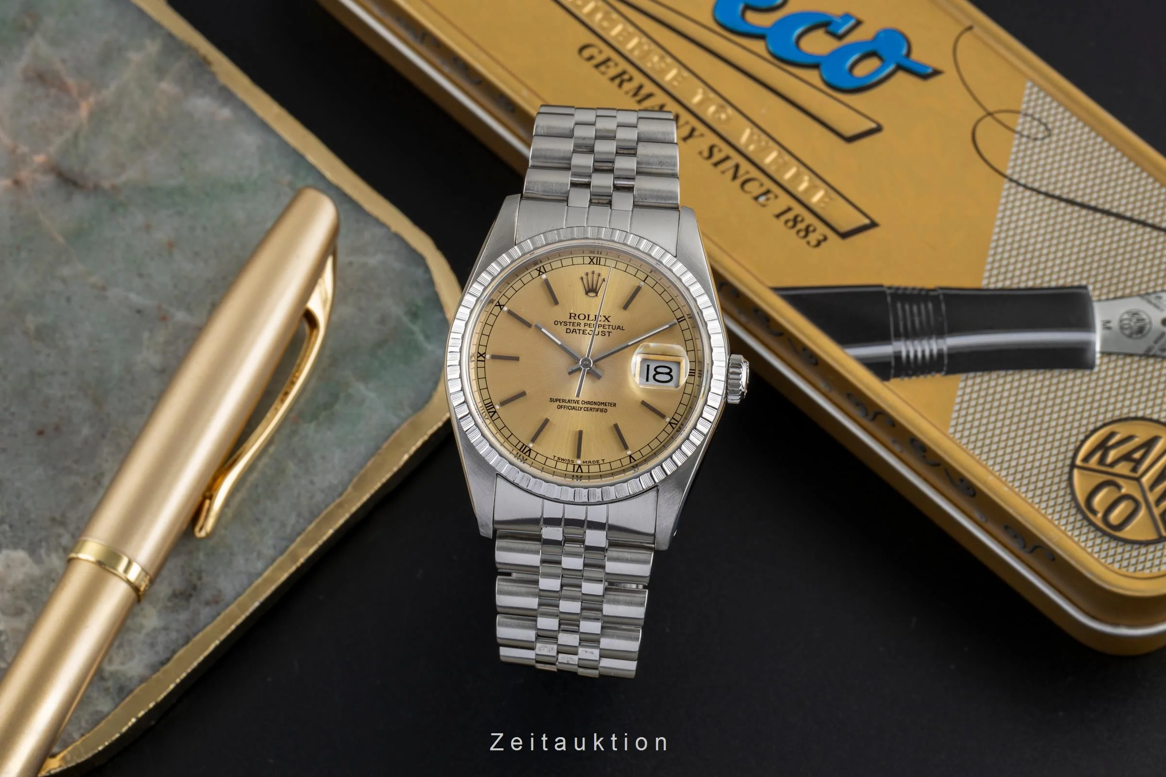 Rolex Datejust steel automatic men's watch 16220  [2502714] - Image 4