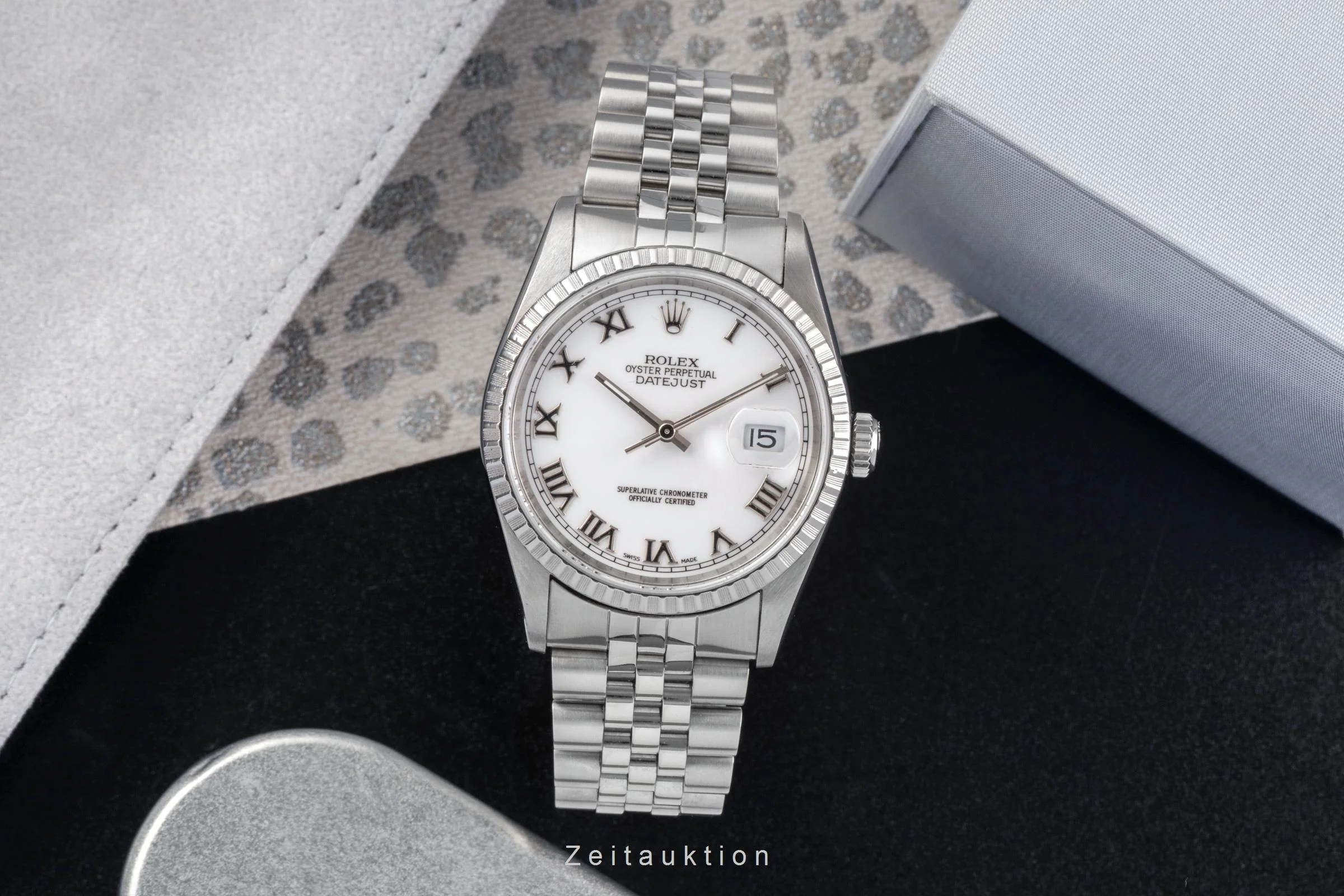 Rolex Datejust steel automatic men's watch 16220  [2502941] - Image 4