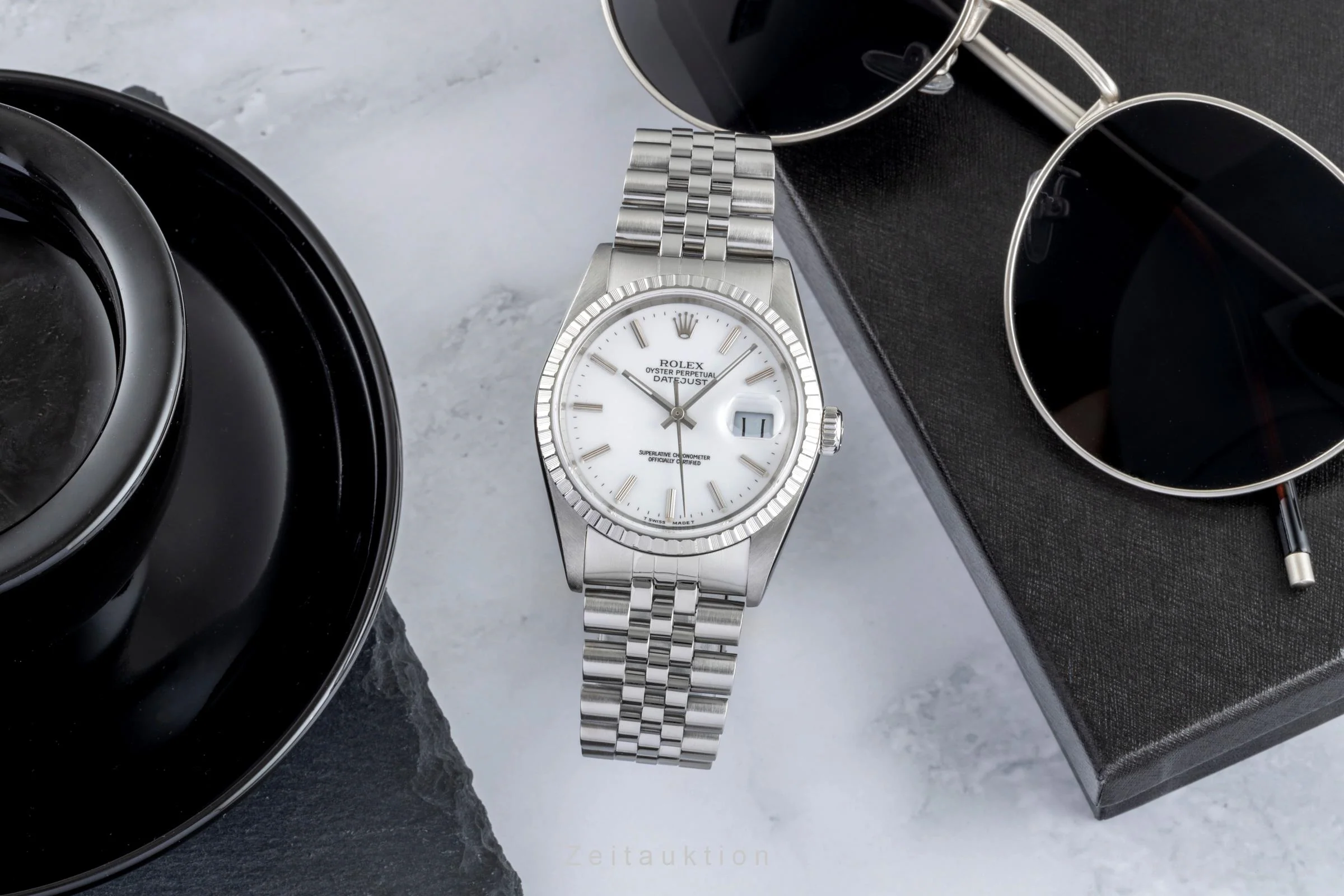 Rolex Datejust steel automatic men's watch 16220  [2504931] - Image 4