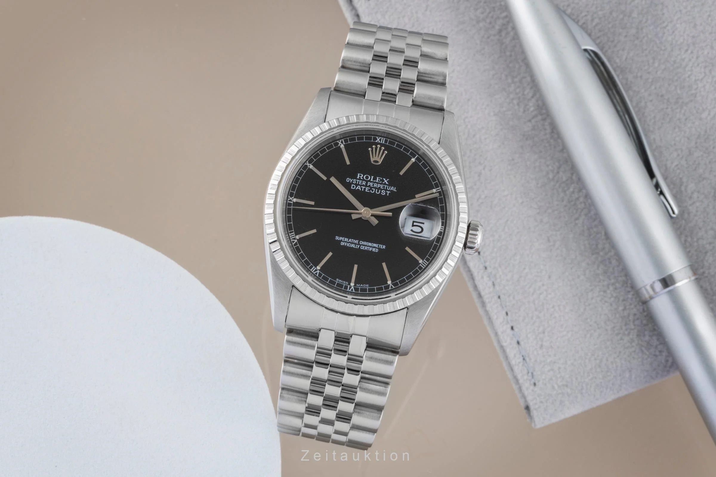 Rolex Datejust steel automatic men's watch 16220  [2507364] - Image 4