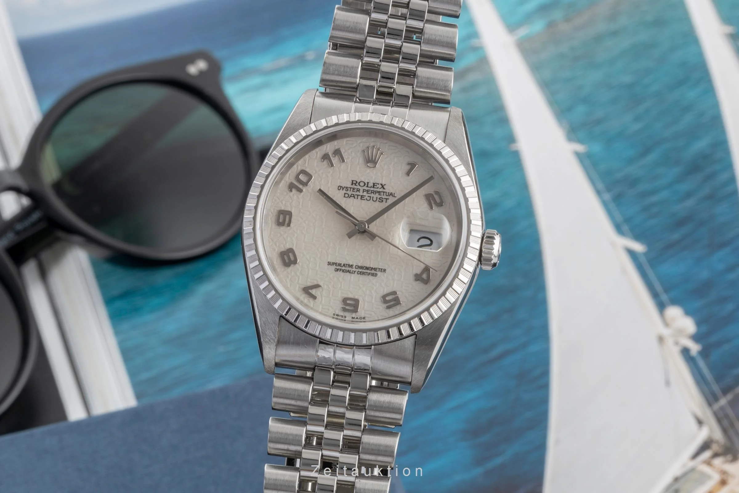 Rolex Datejust steel automatic men's watch 16220  [2600688] - Image 2