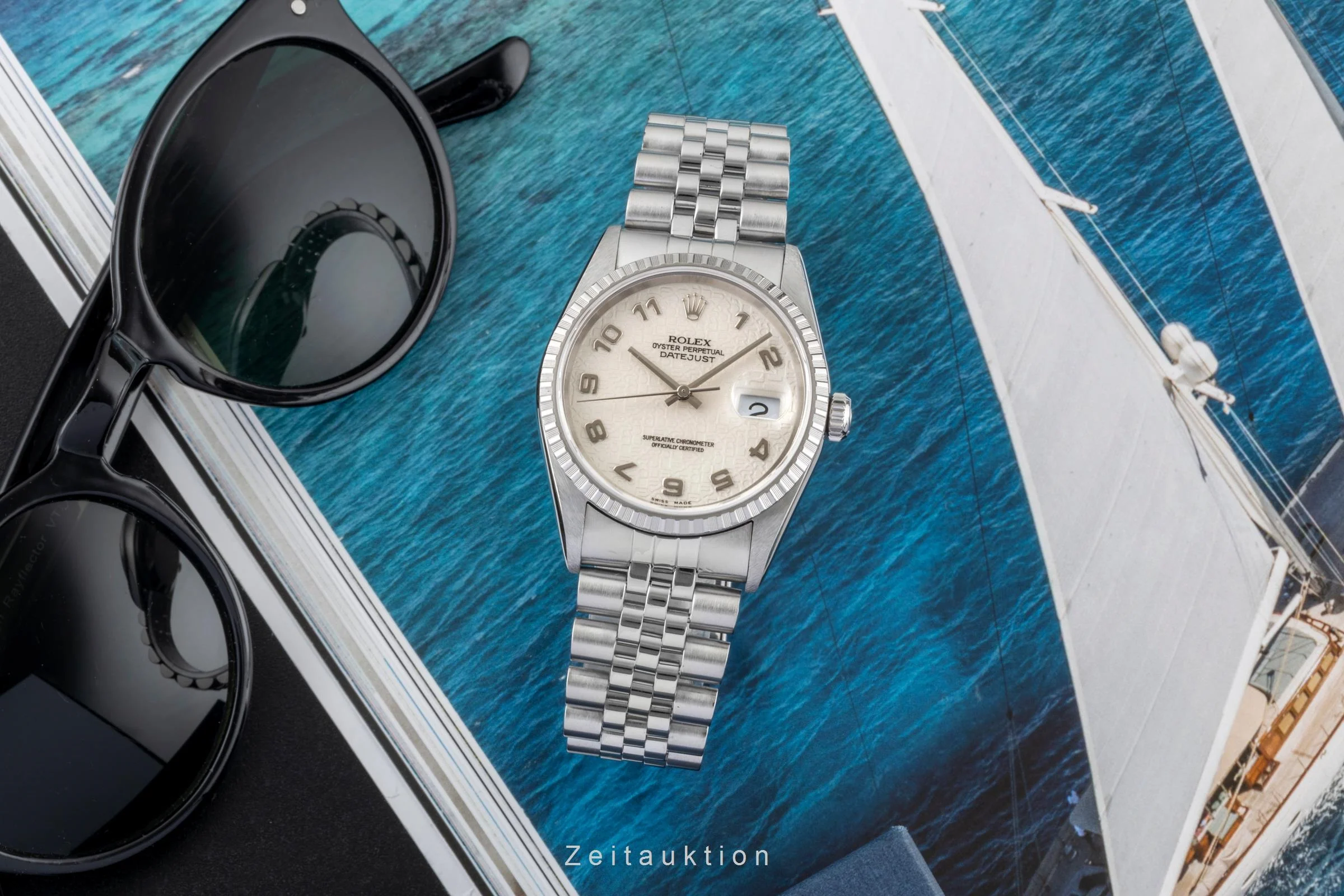 Rolex Datejust steel automatic men's watch 16220  [2600688] - Image 4