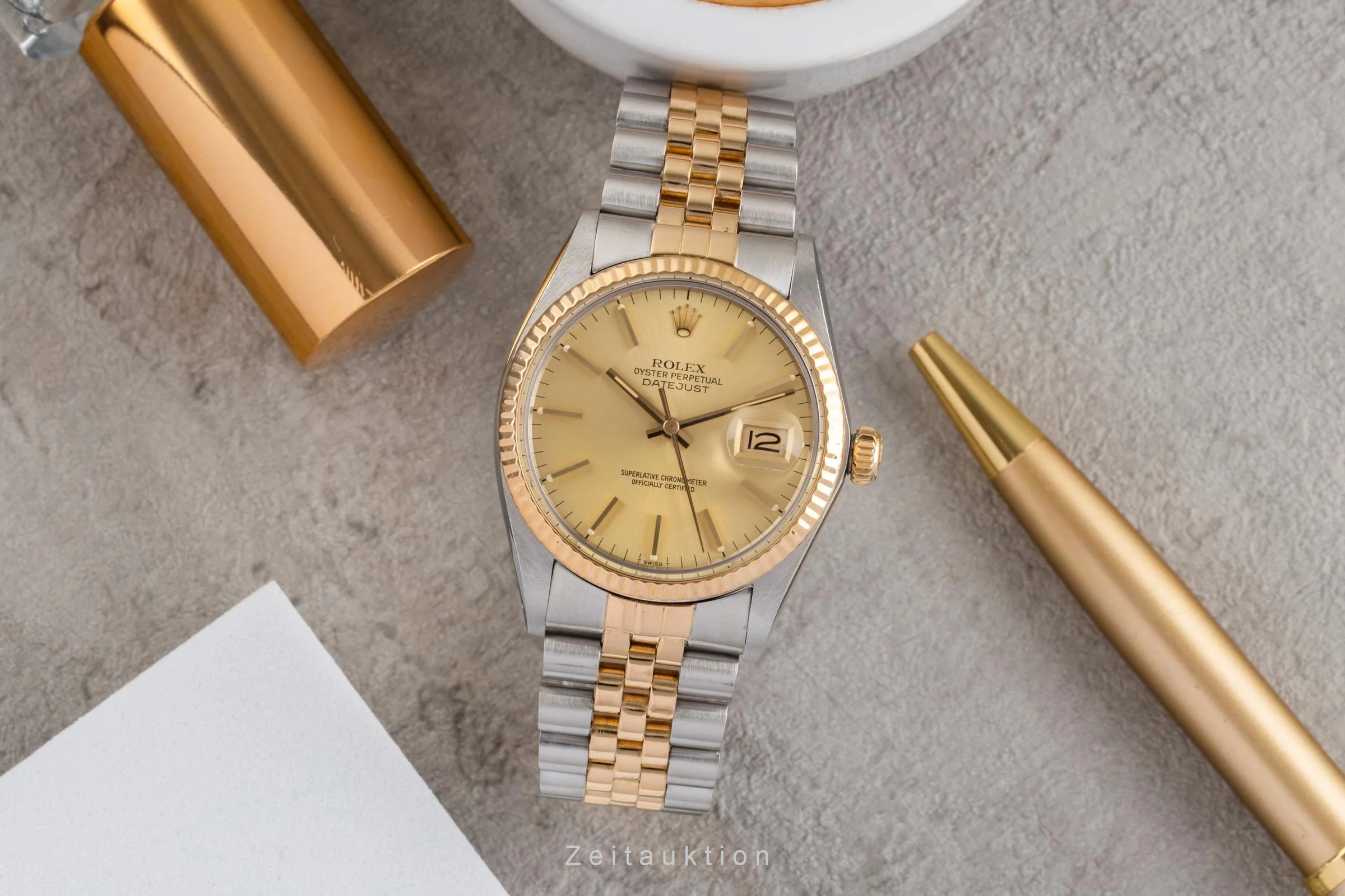 Rolex Datejust steel / gold automatic men's watch 16013  [2503107] - Image 4